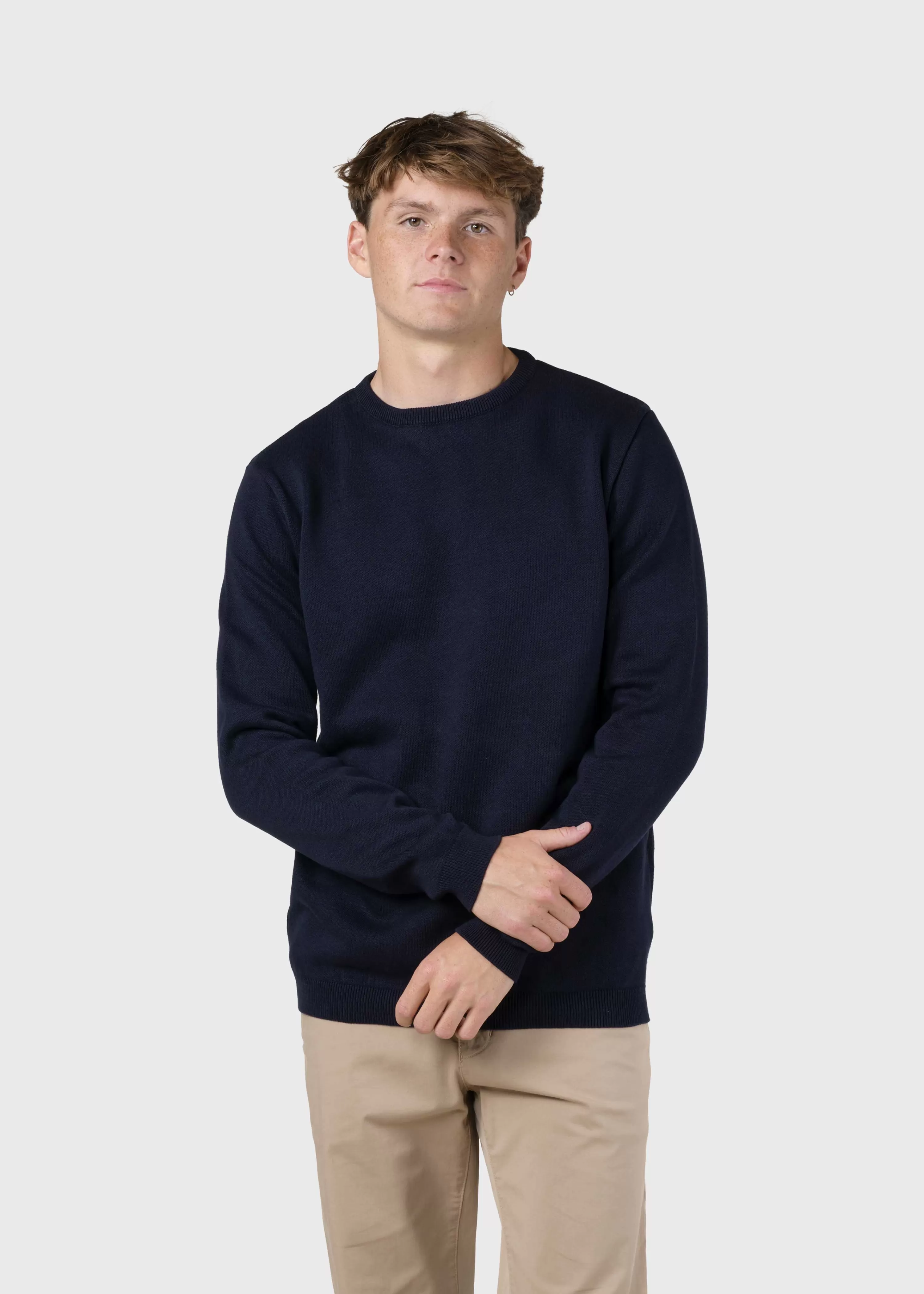 Klitmoller Collective Organic Cotton*Mens basic cotton knit -