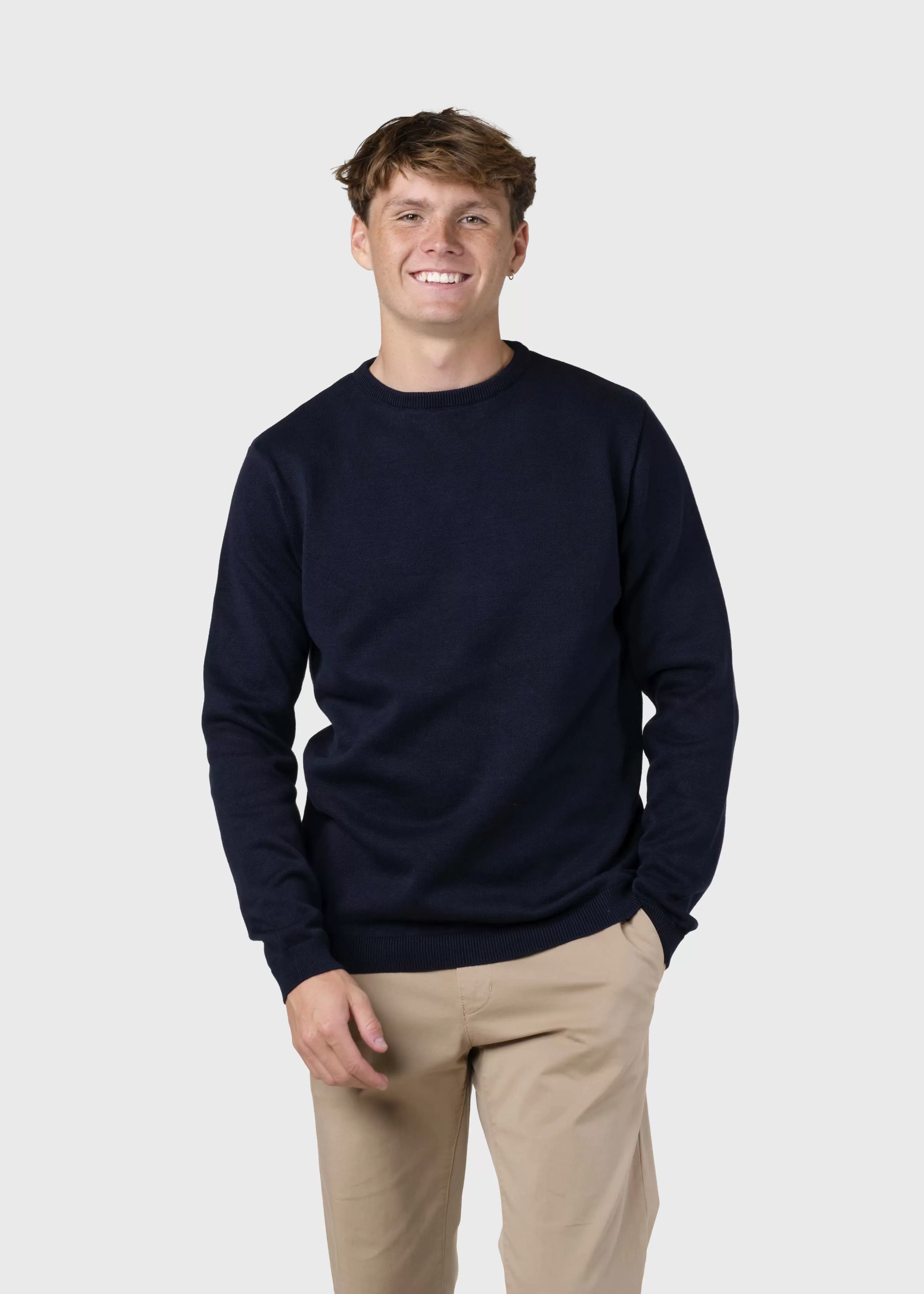 Klitmoller Collective Organic Cotton*Mens basic cotton knit -