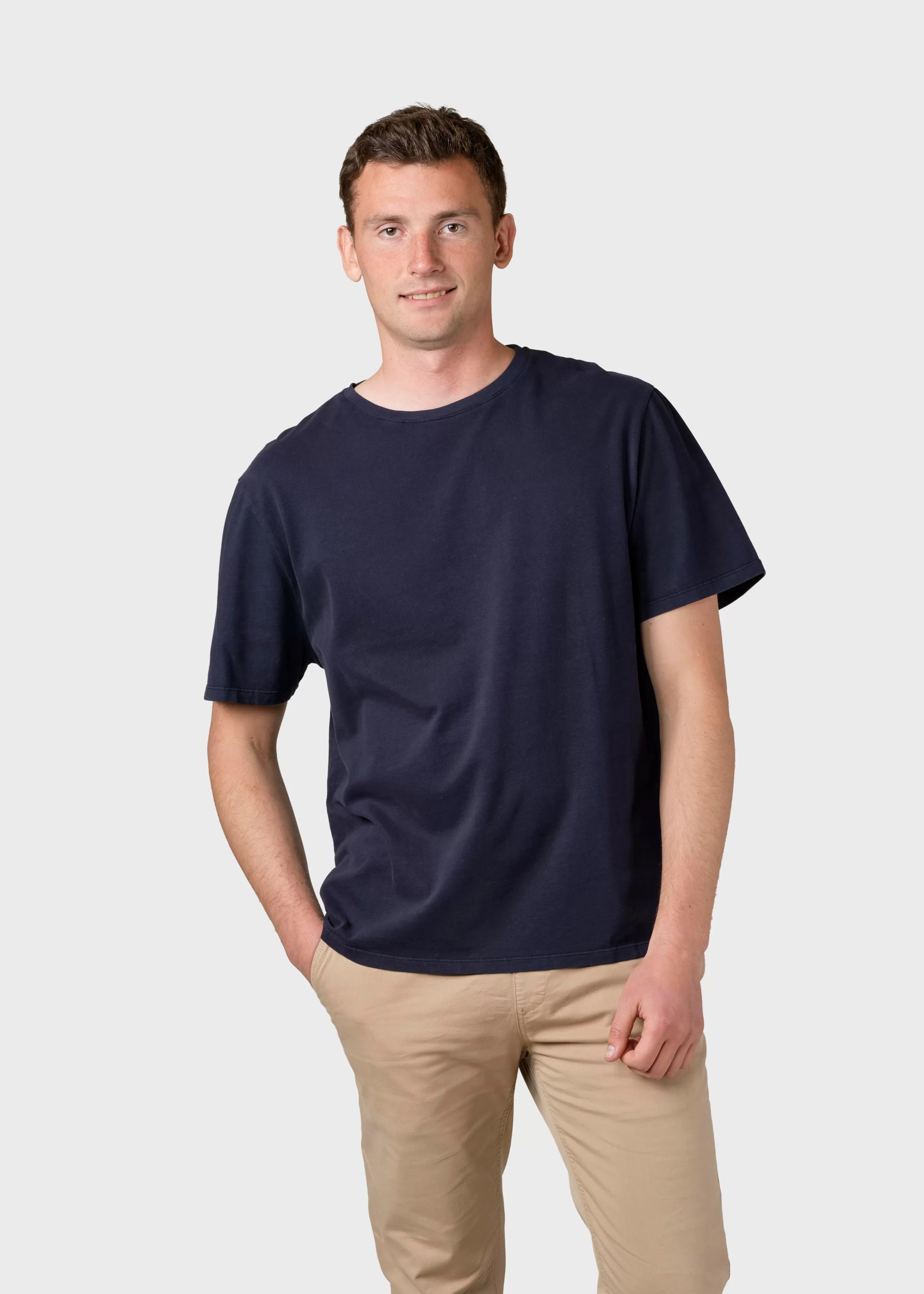 Klitmoller Collective T-shirts*Mens boxy tee - Navy