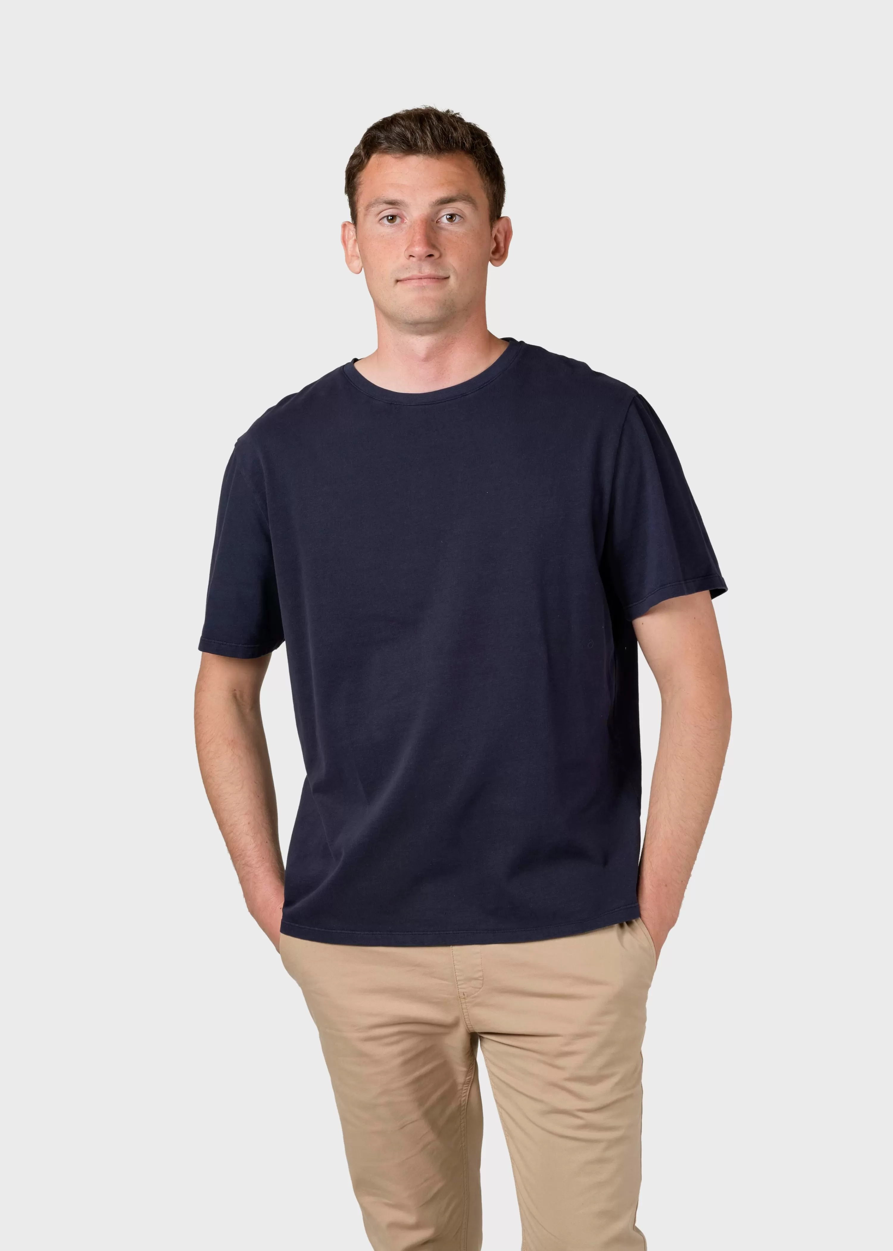 Klitmoller Collective T-shirts*Mens boxy tee - Navy