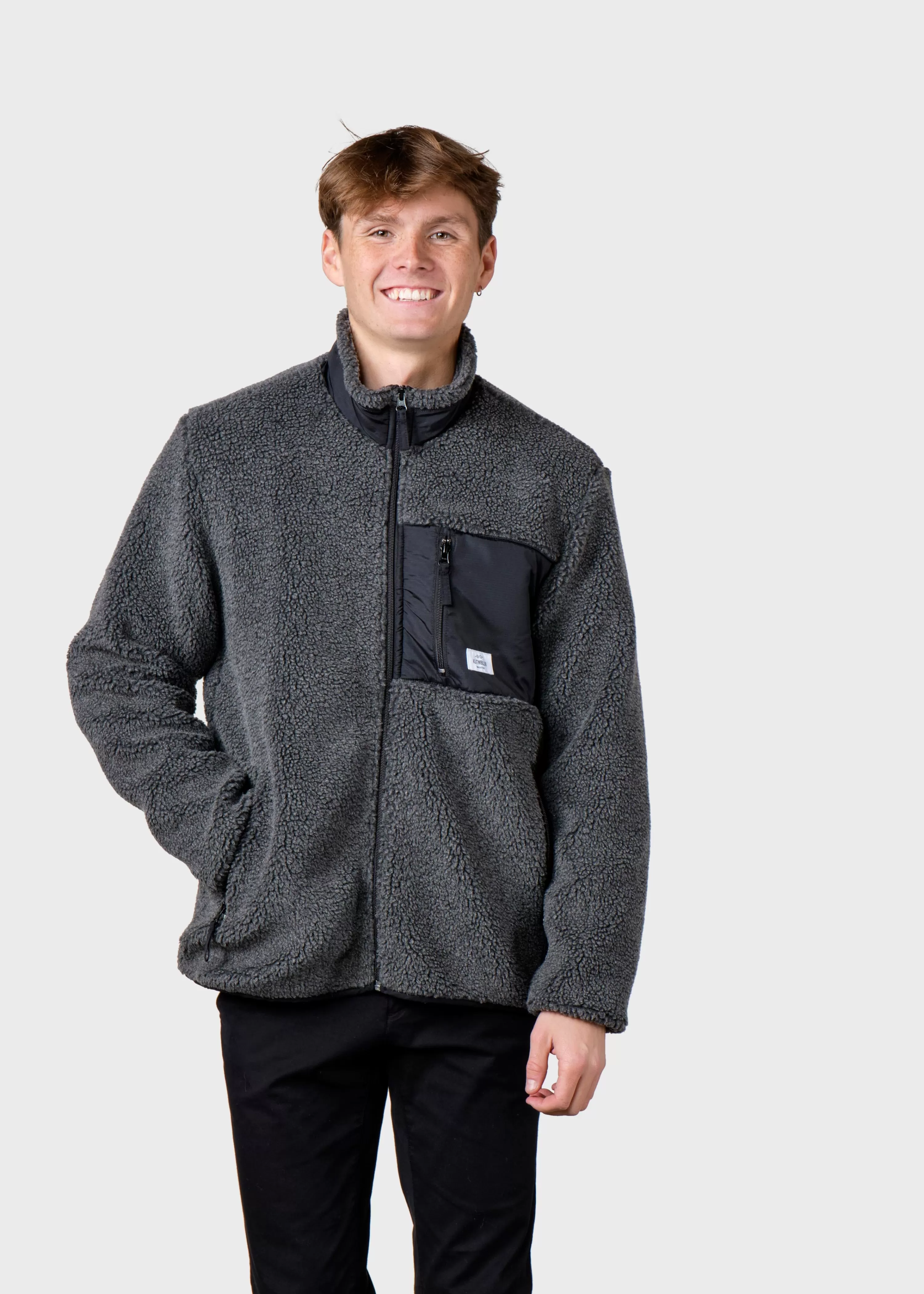 Klitmoller Collective Fleece | Jackets*Mens fleece jacket - Grey