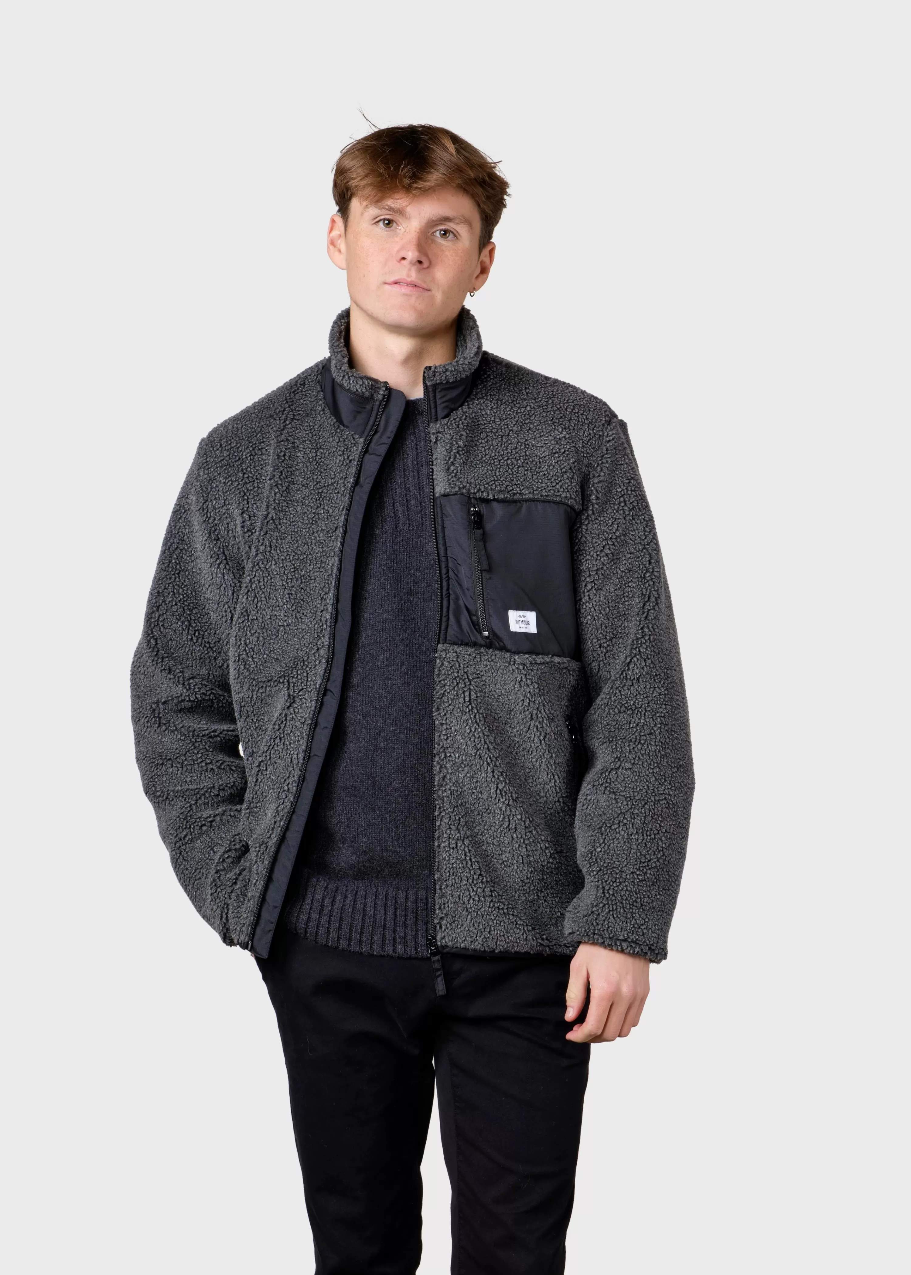 Klitmoller Collective Fleece | Jackets*Mens fleece jacket - Grey