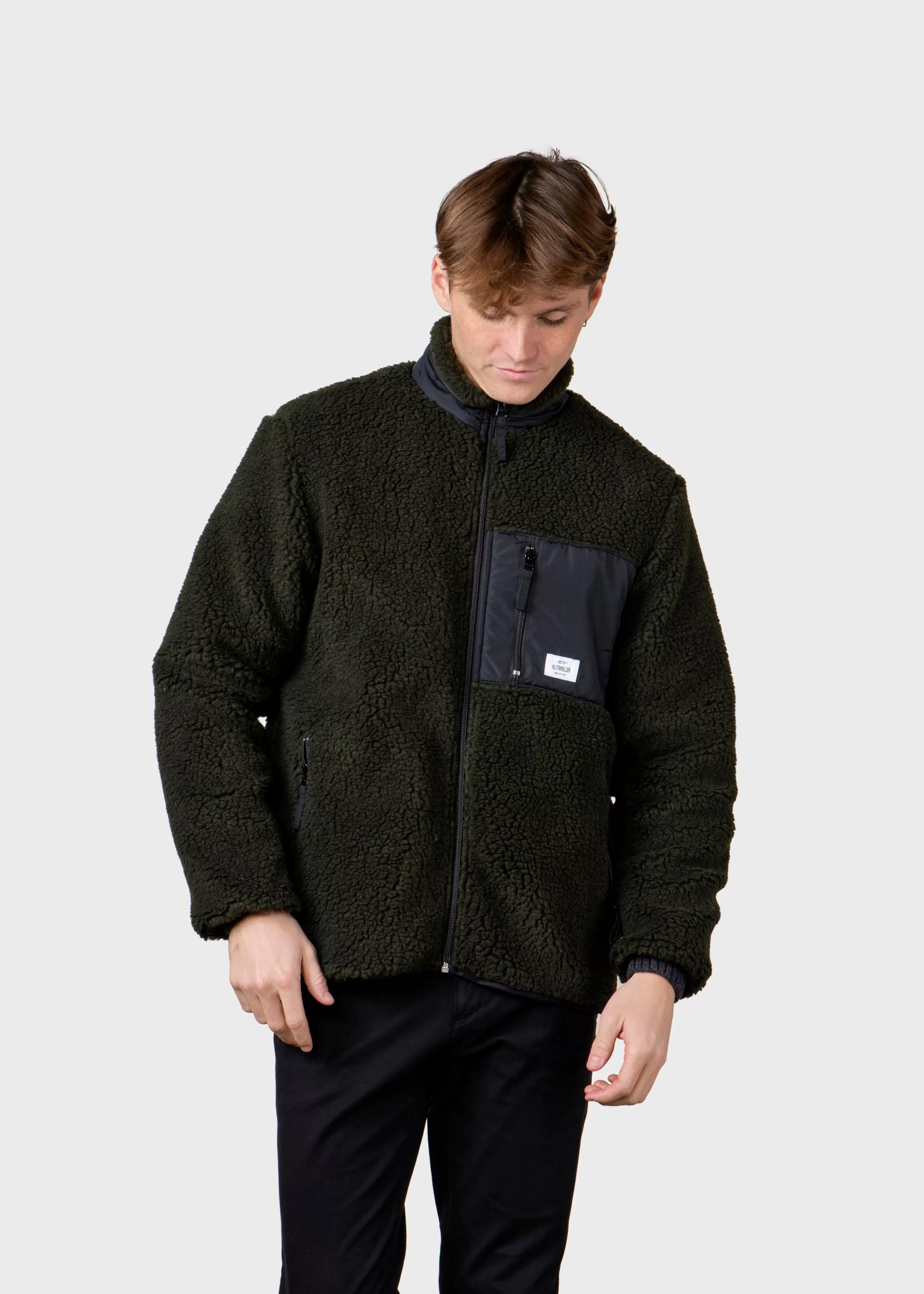 Klitmoller Collective Fleece | Jackets*Mens fleece jacket - Olive