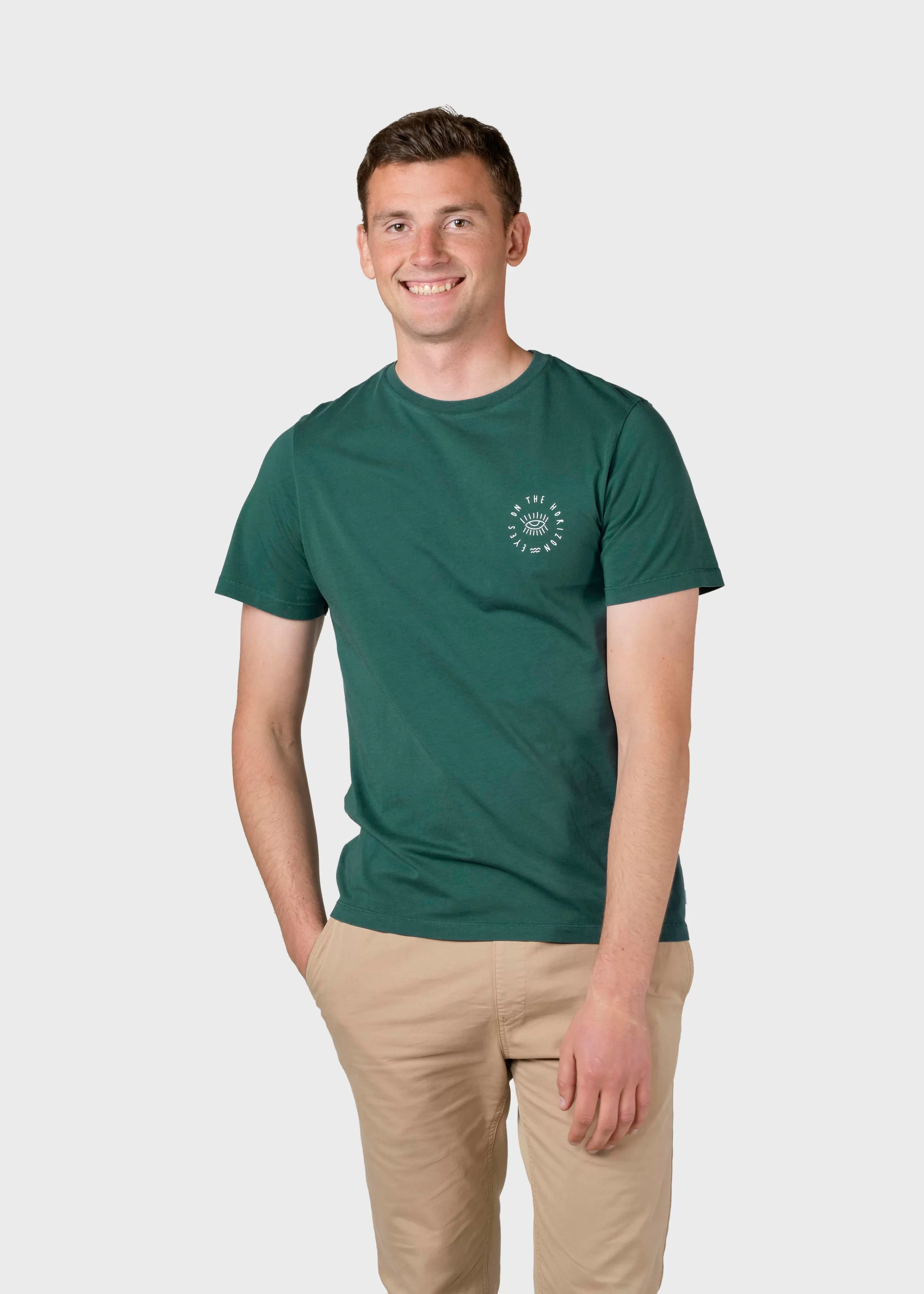 Klitmoller Collective T-shirts*Mico tee - Moss Green