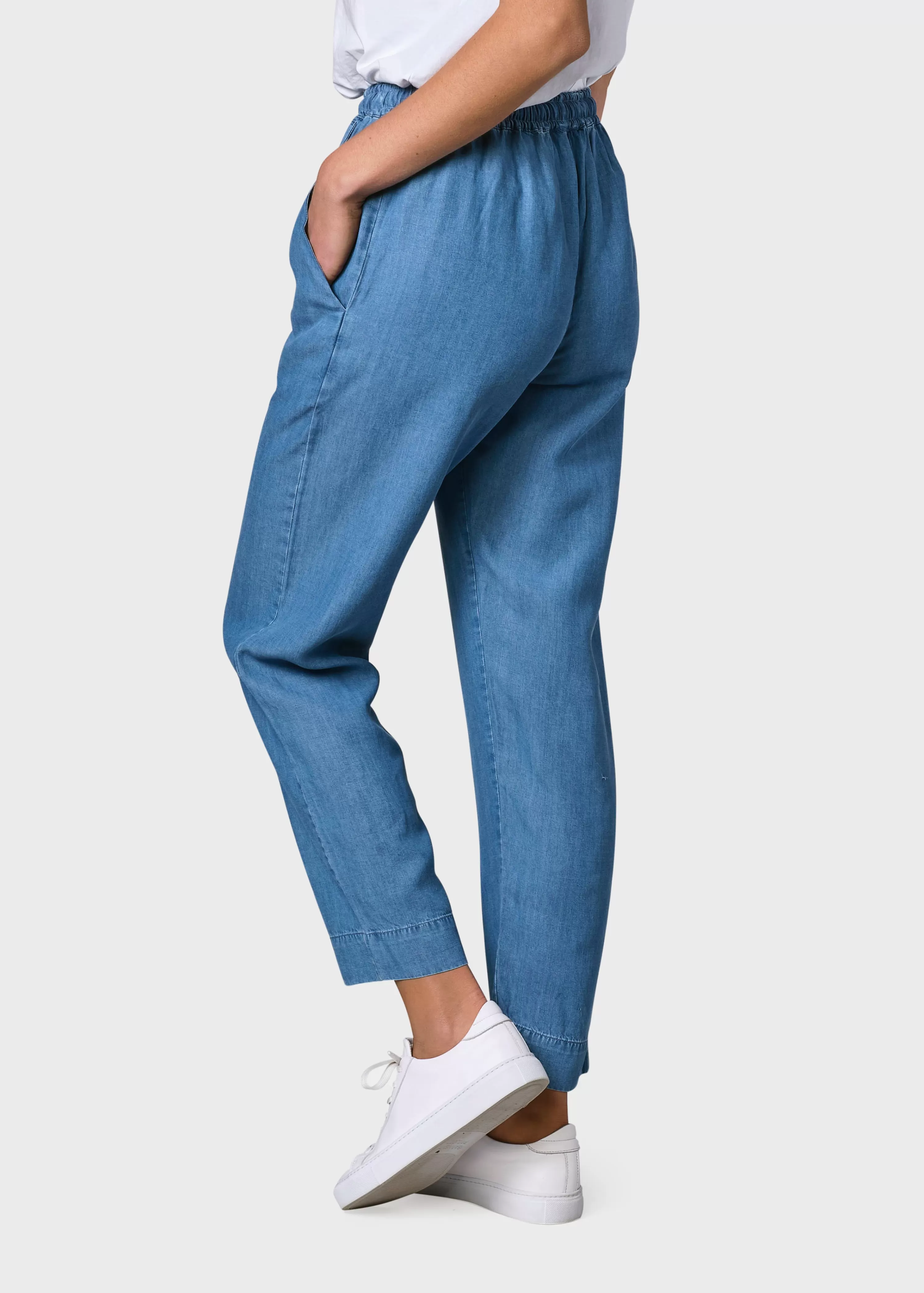 Klitmoller Collective Pants*Nicoline chambrey pant - Light blue