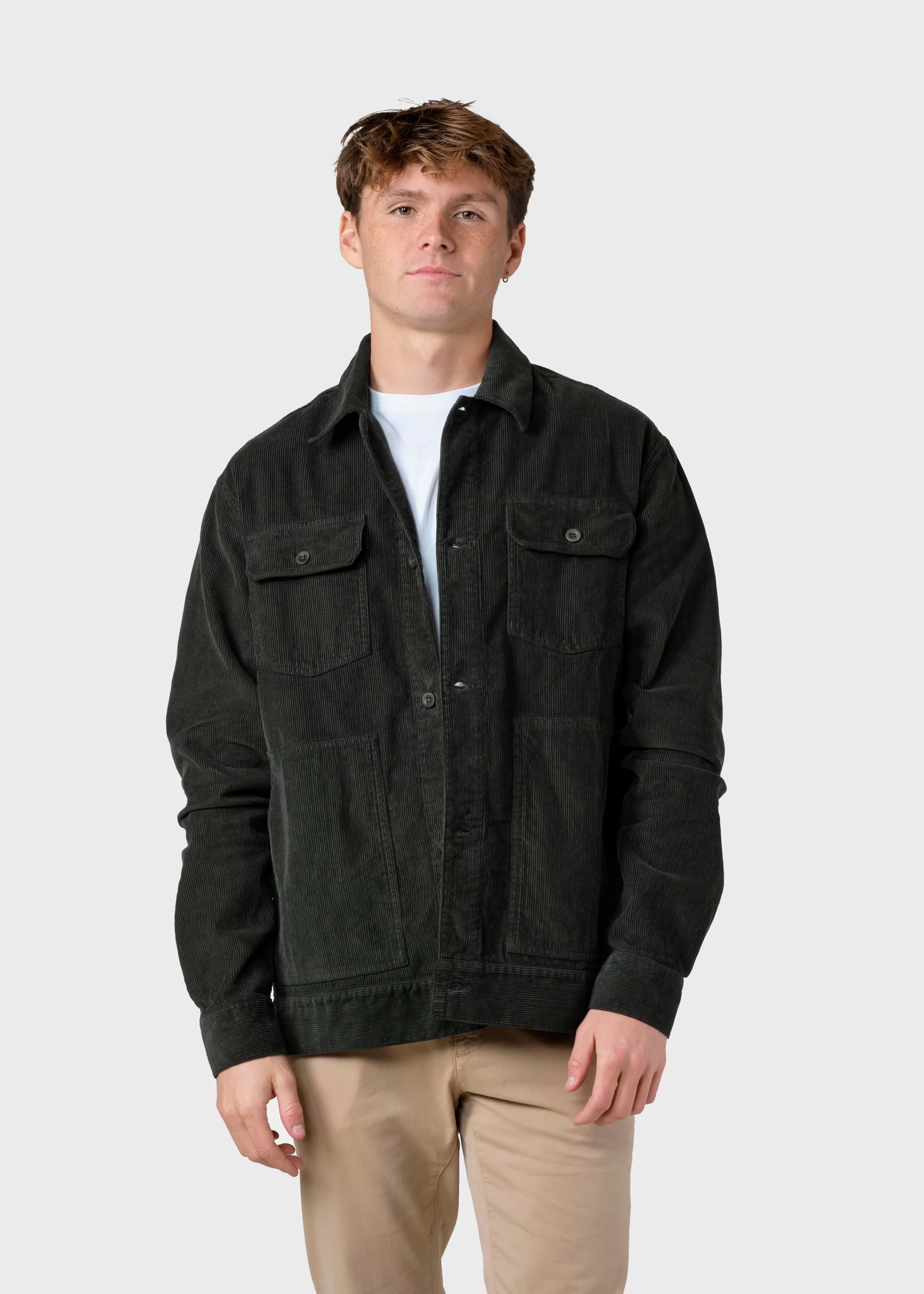 Klitmoller Collective Jackets*Niklas corduroy overshirt - Olive