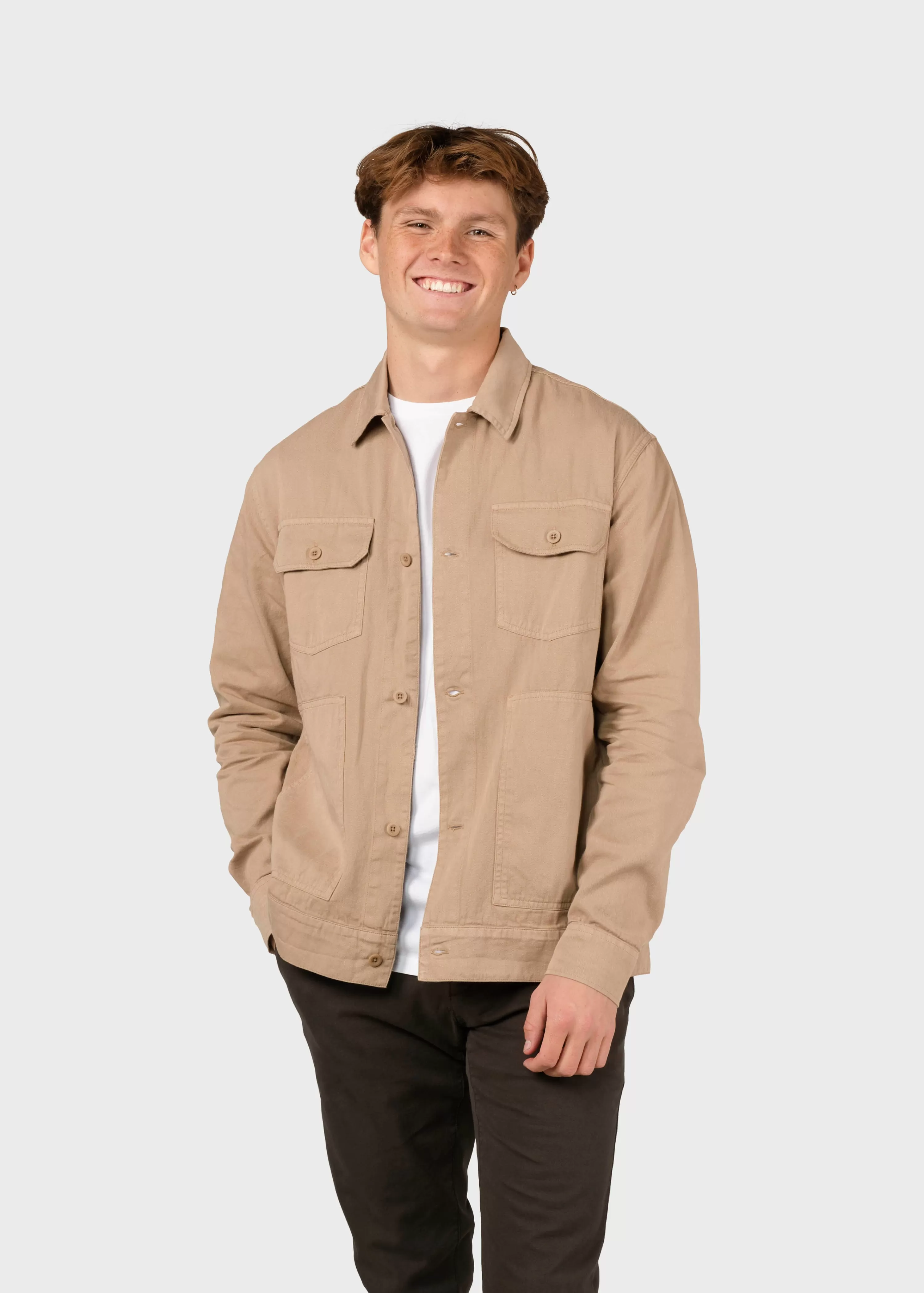 Klitmoller Collective Jackets*Niklas twill overshirt - Sand