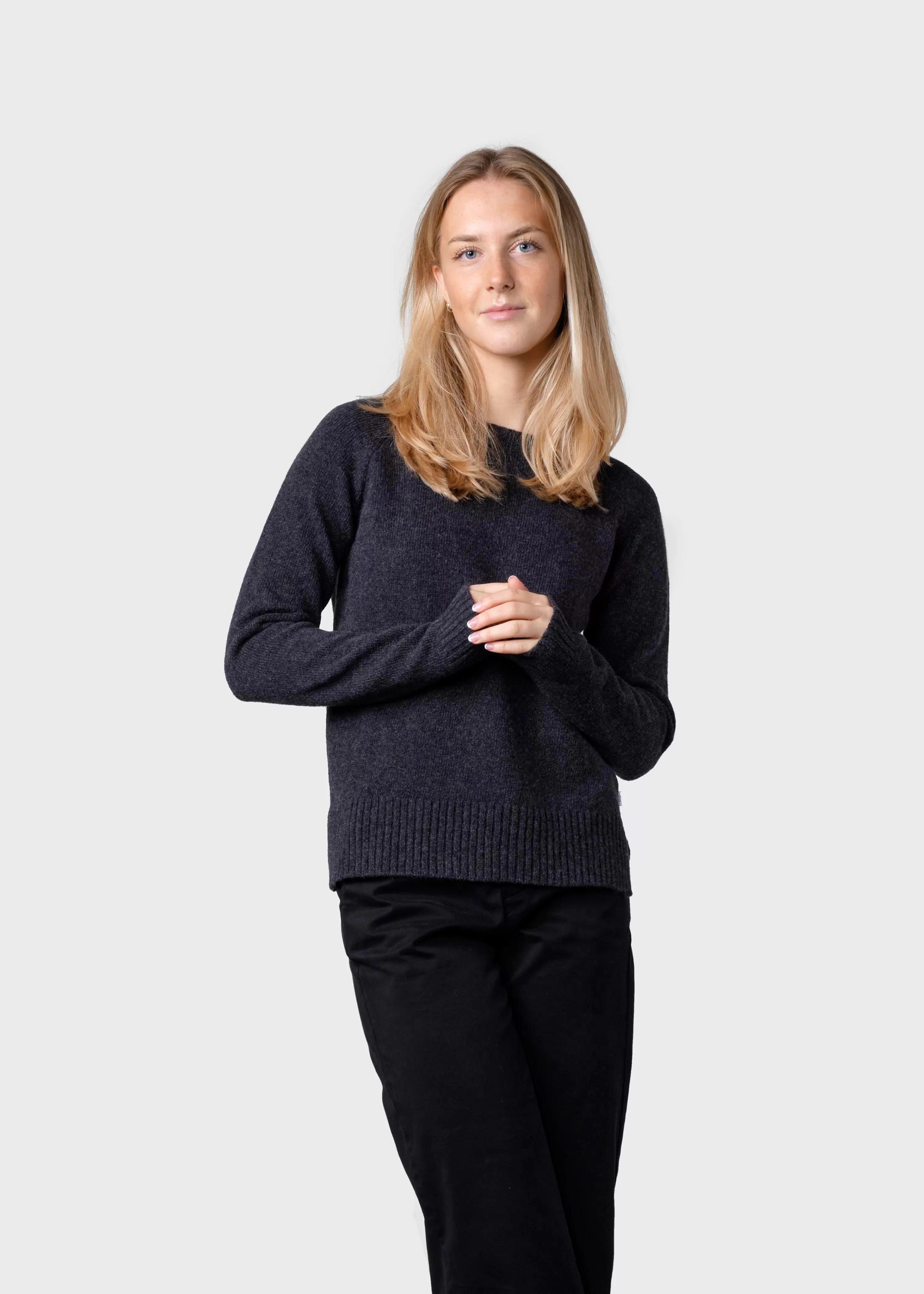 Klitmoller Collective Knitwear | Brushed Merino wool*Nina knit - Anthracite