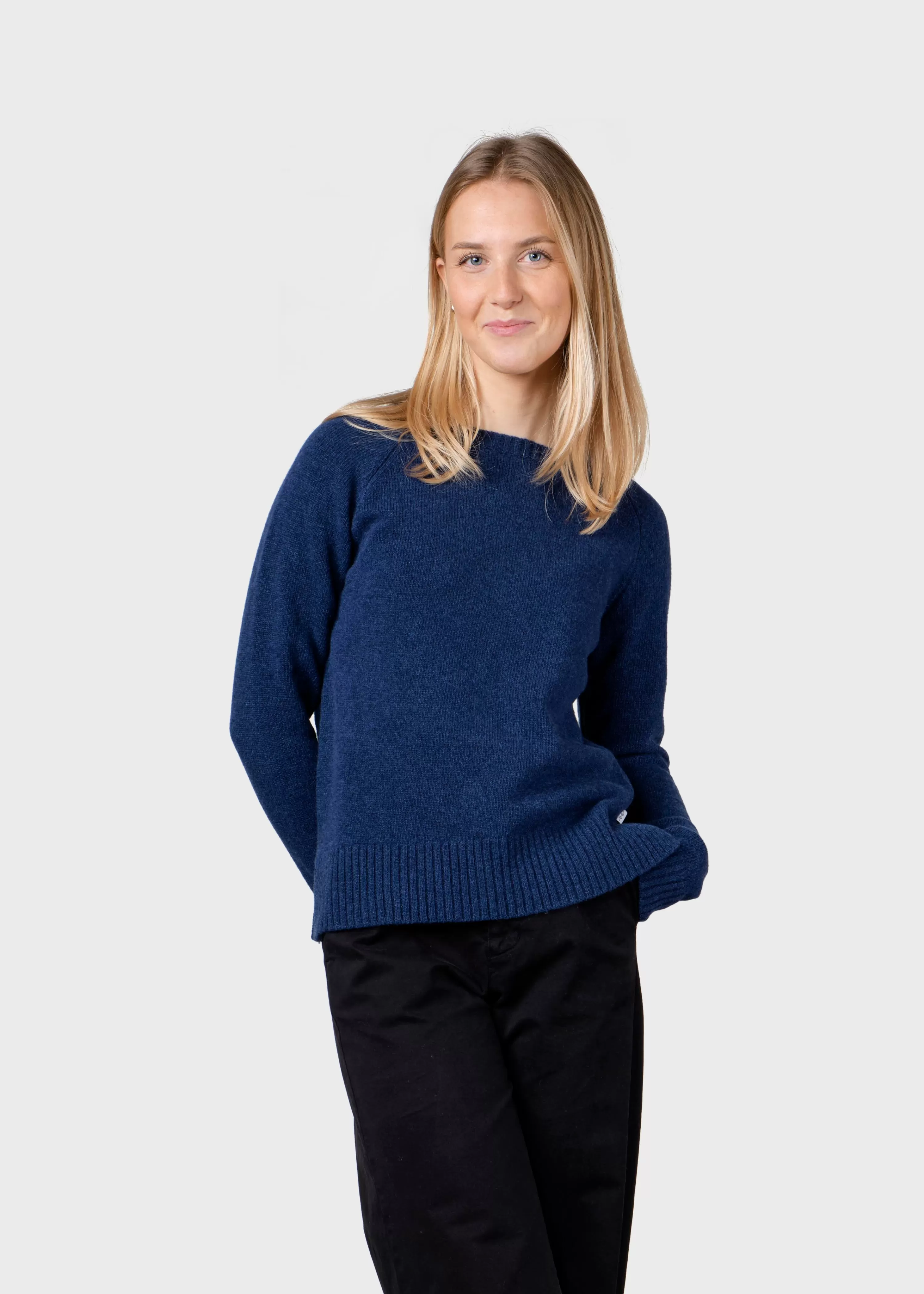 Klitmoller Collective Knitwear | Brushed Merino wool*Nina knit - Deep blue