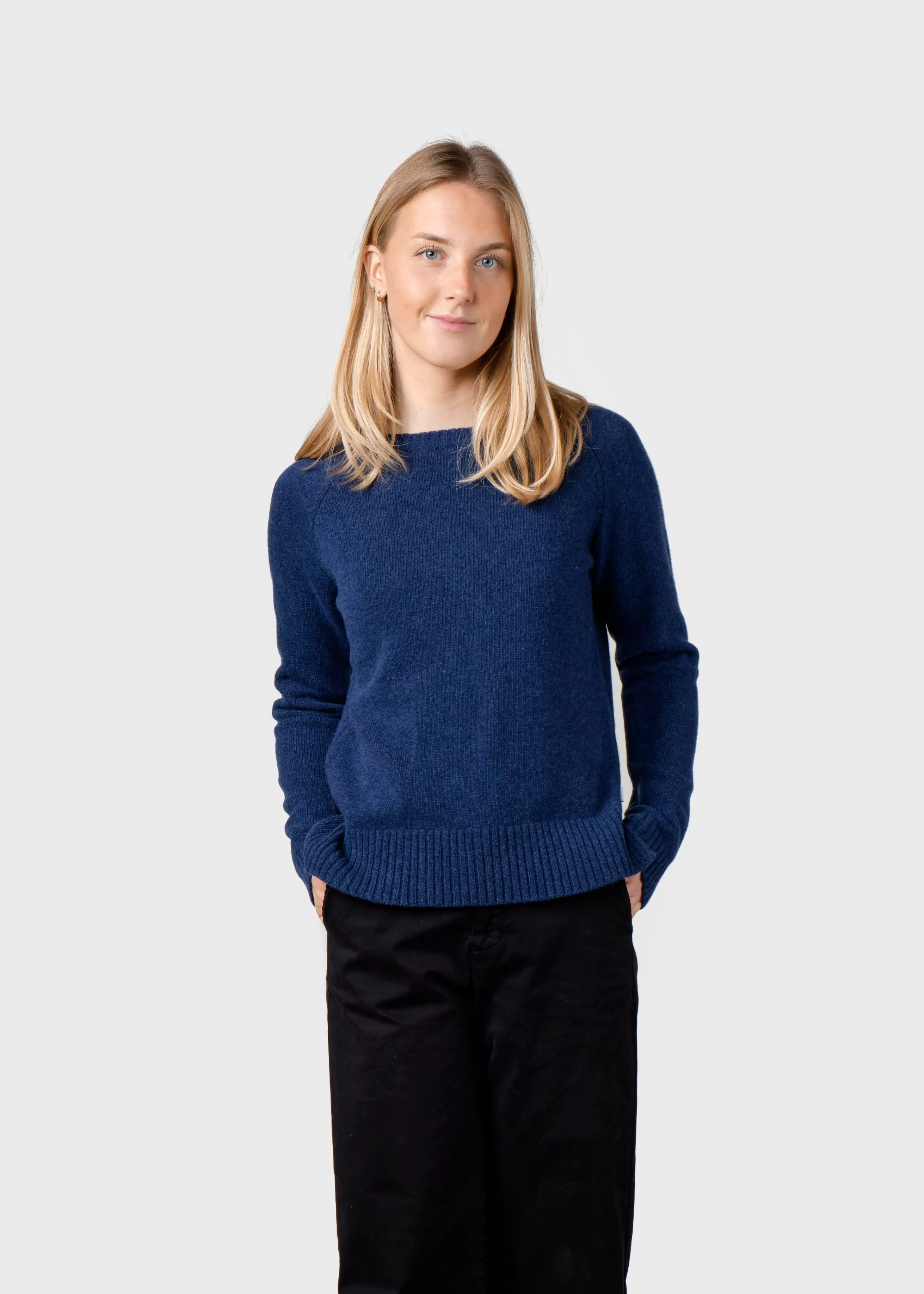 Klitmoller Collective Knitwear | Brushed Merino wool*Nina knit - Deep blue