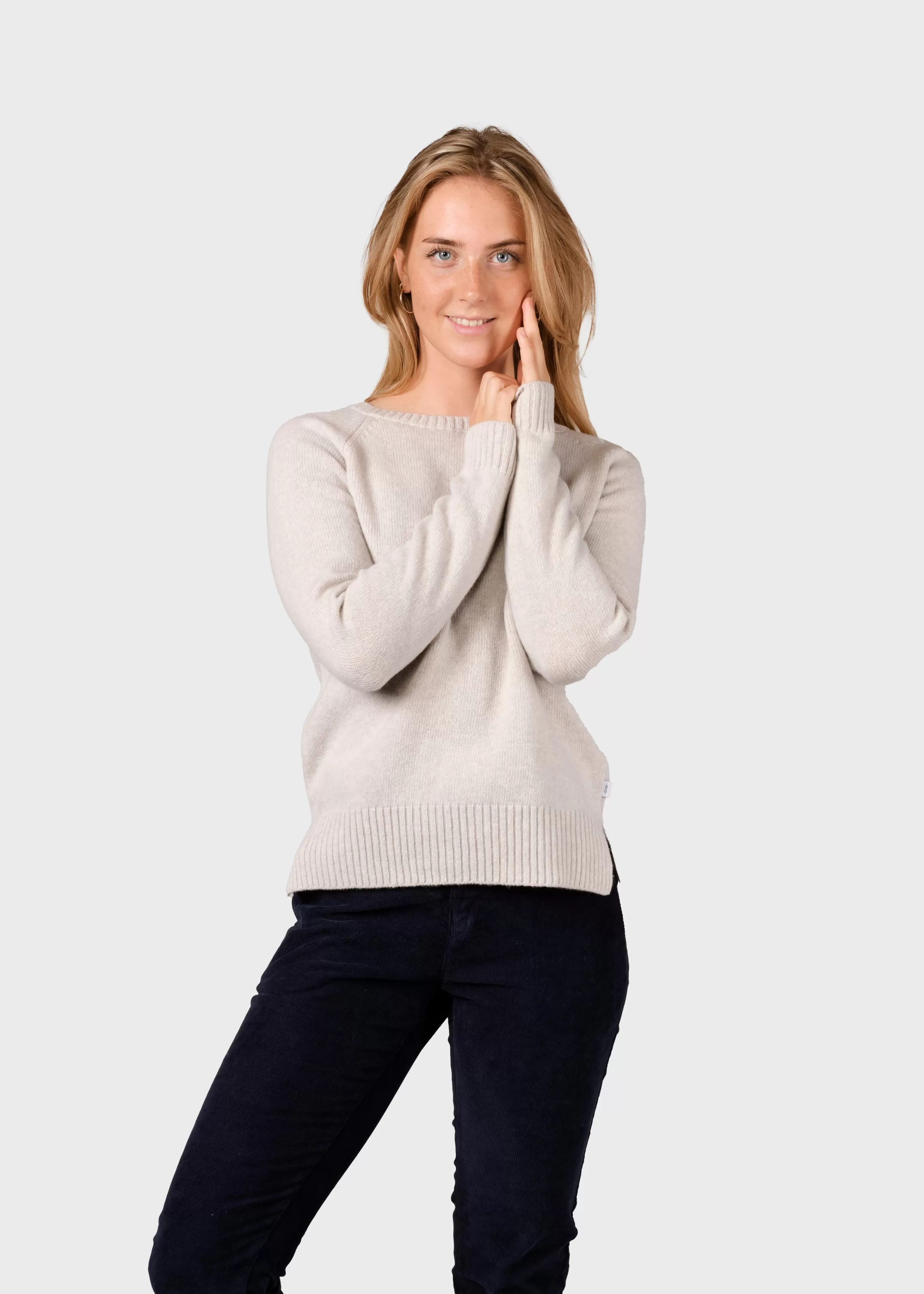 Klitmoller Collective Knitwear | Brushed Merino wool*Nina knit - Pastel grey