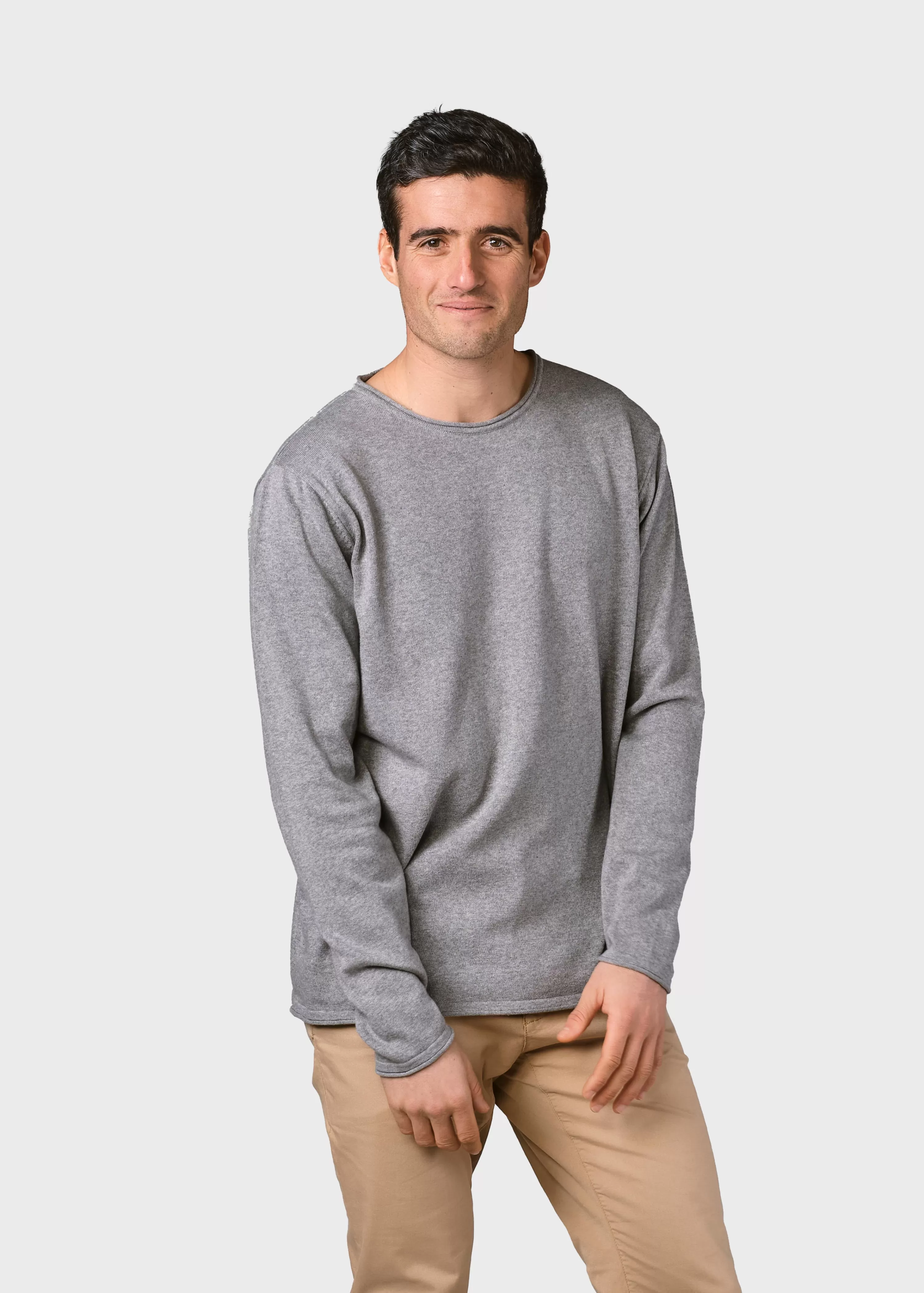 Klitmoller Collective Organic Cotton*Noah knit - Light grey