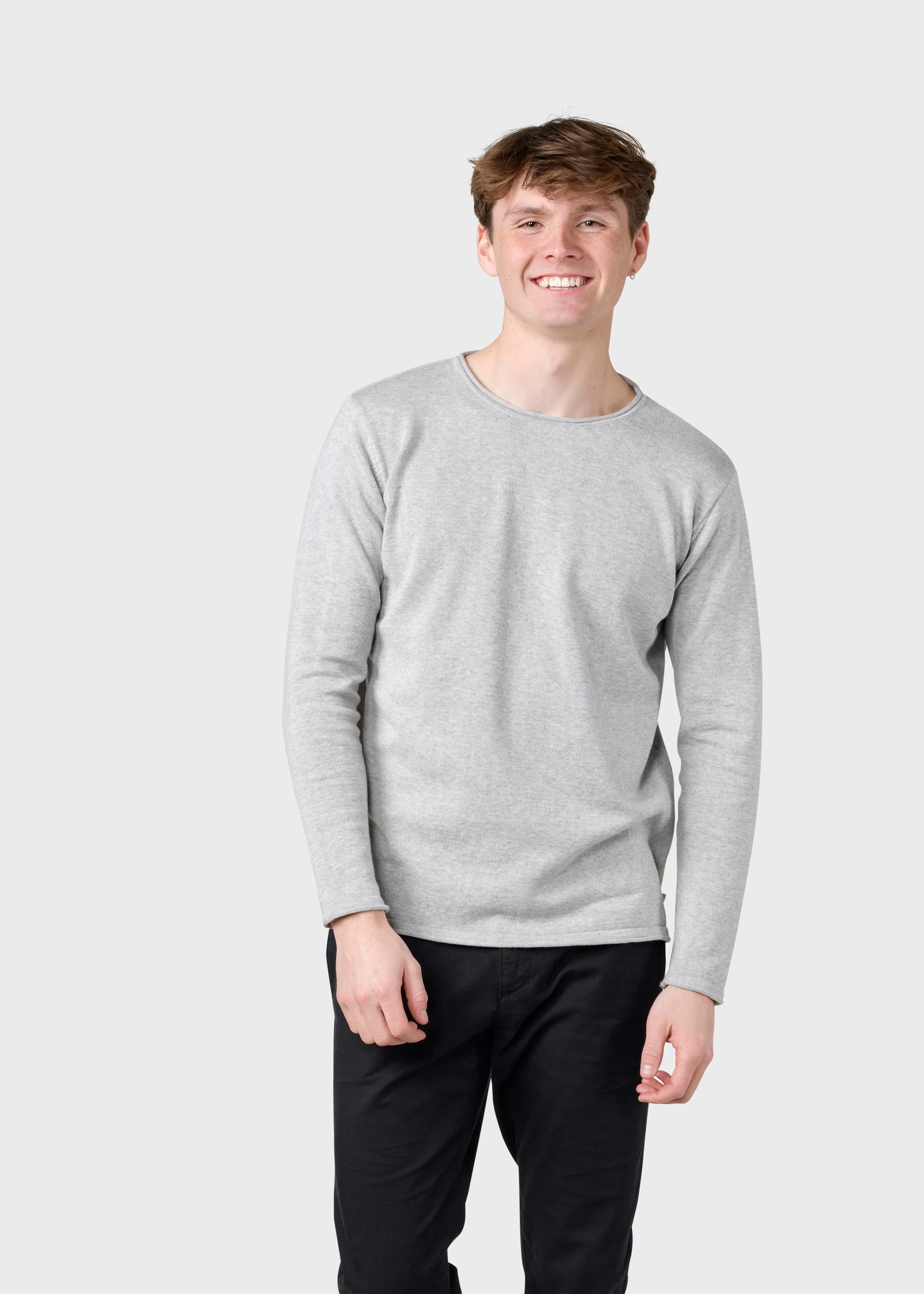 Klitmoller Collective Organic Cotton*Noah knit - Pastel grey