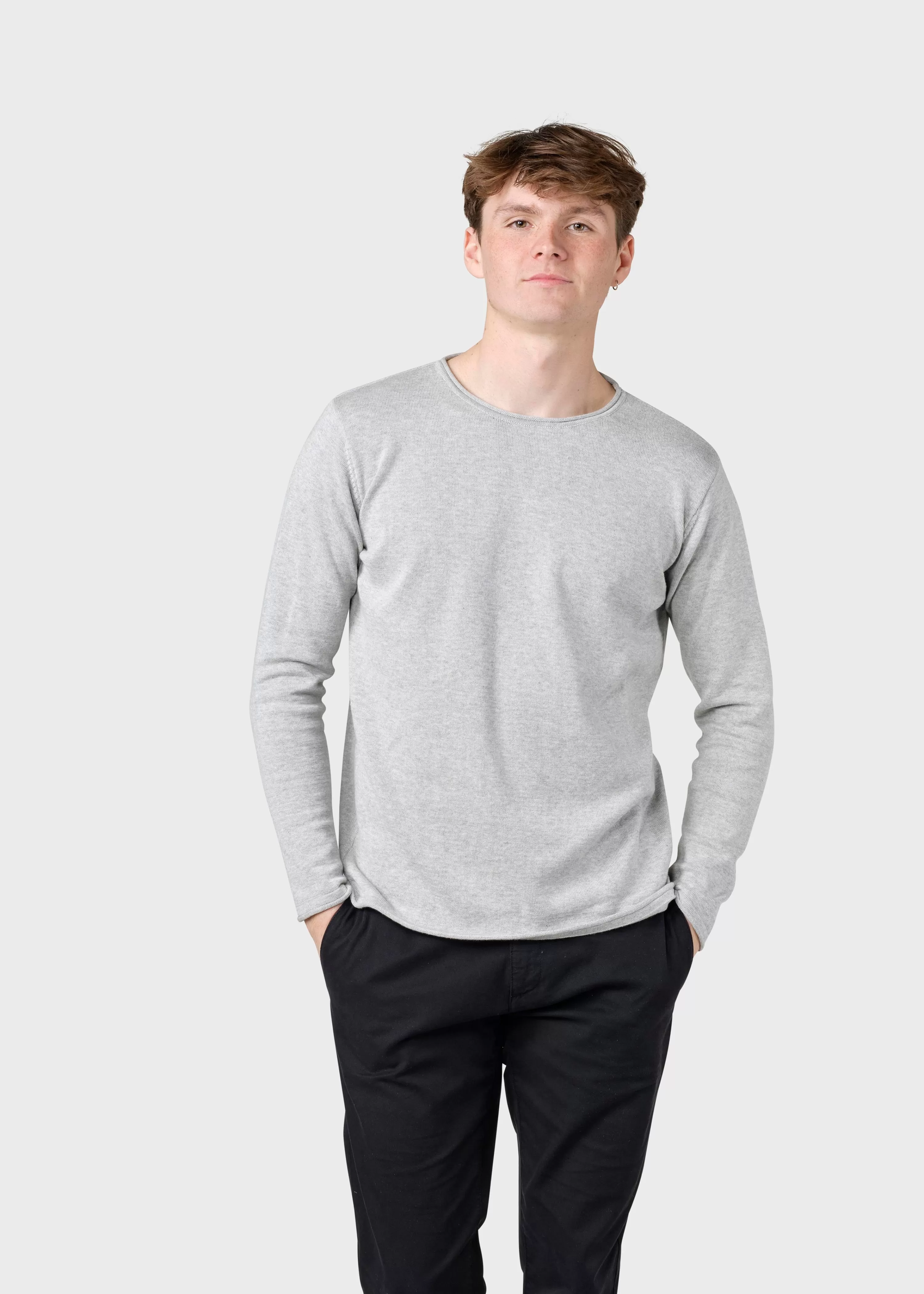 Klitmoller Collective Organic Cotton*Noah knit - Pastel grey