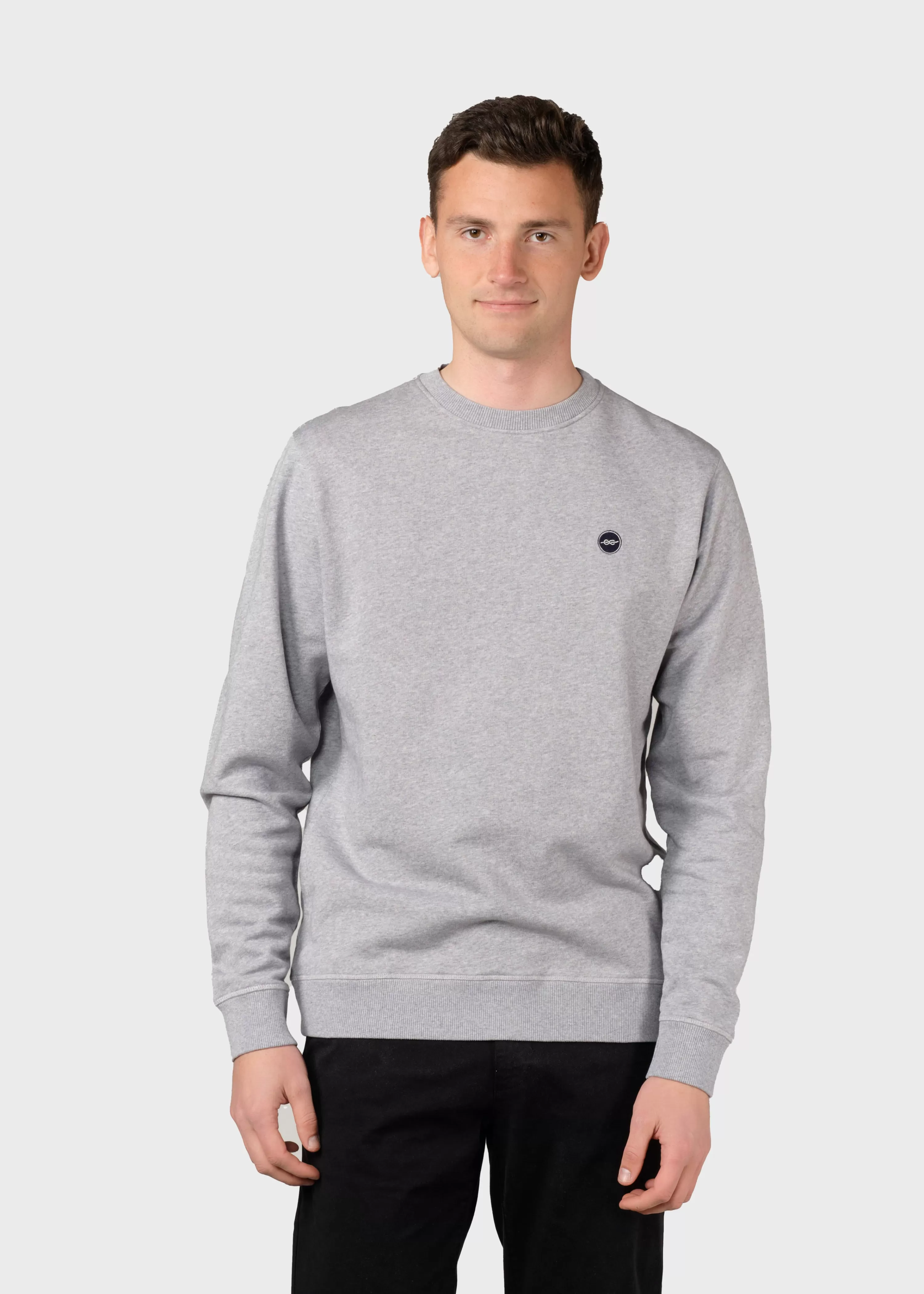 Klitmoller Collective Sweatshirts*Olaf crew - Grey melange