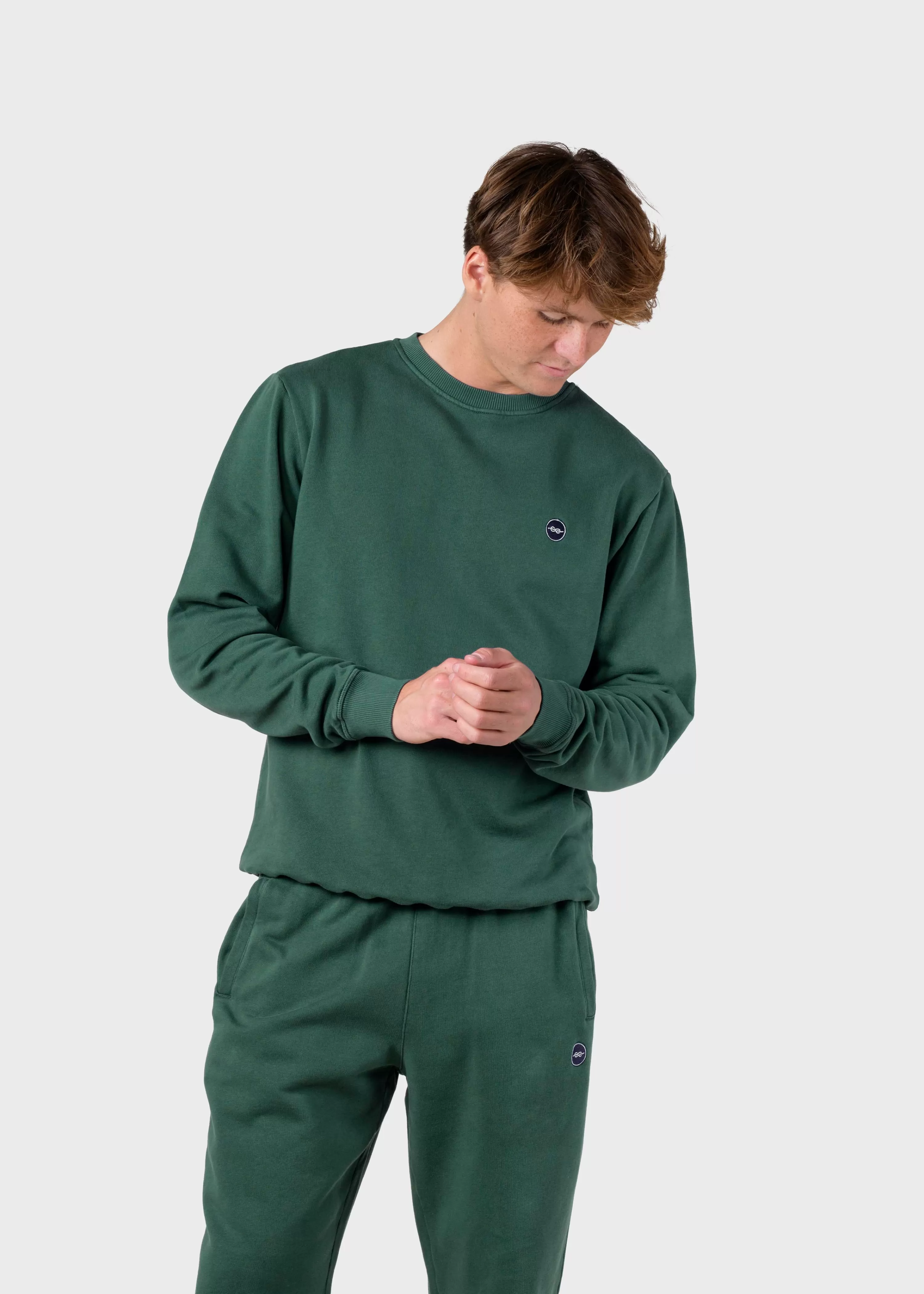 Klitmoller Collective Sweatshirts*Olaf crew - Moss Green