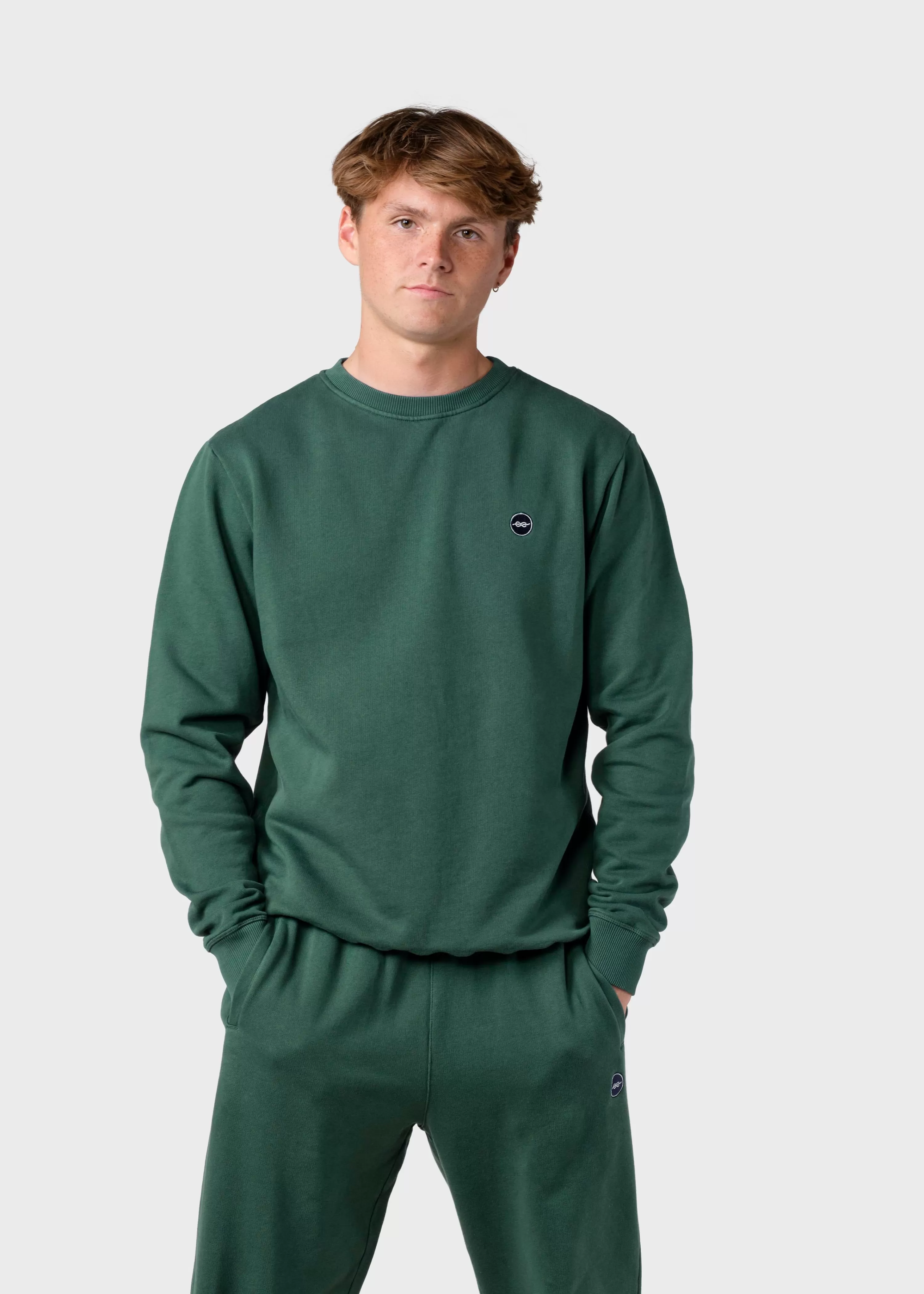 Klitmoller Collective Sweatshirts*Olaf crew - Moss Green