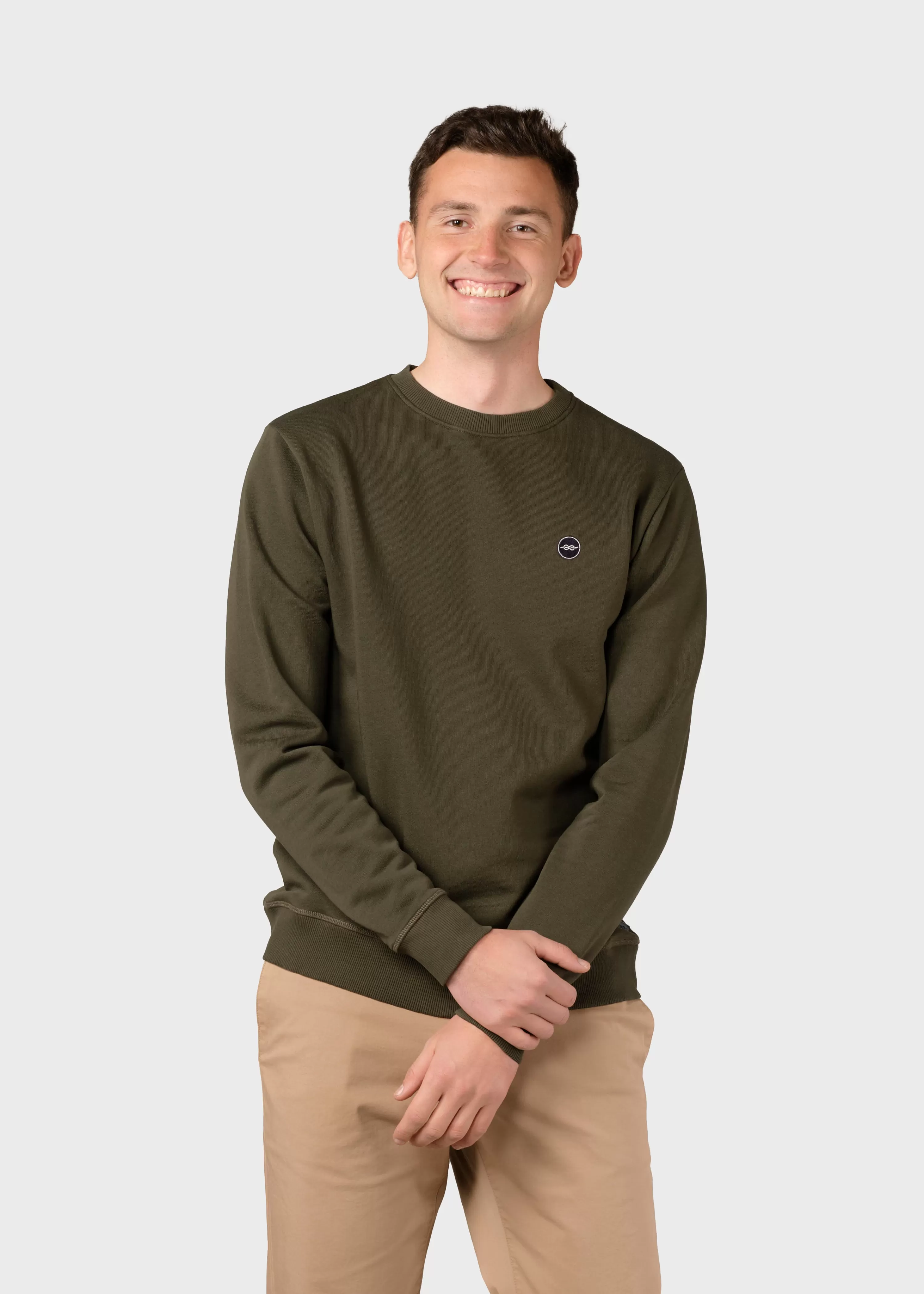 Klitmoller Collective Sweatshirts*Olaf crew - Olive