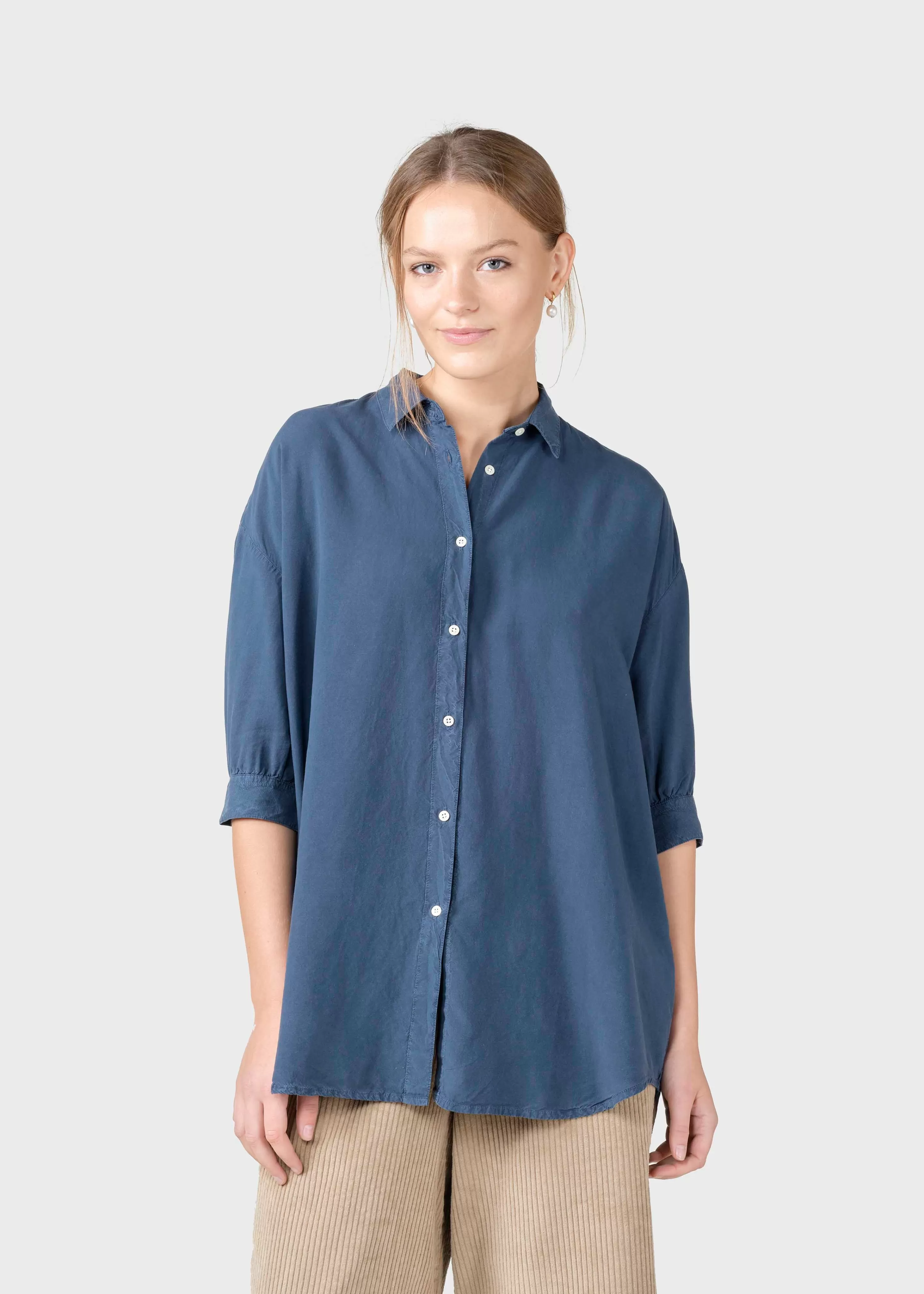 Klitmoller Collective Shirts*Oline shirt - Deep blue