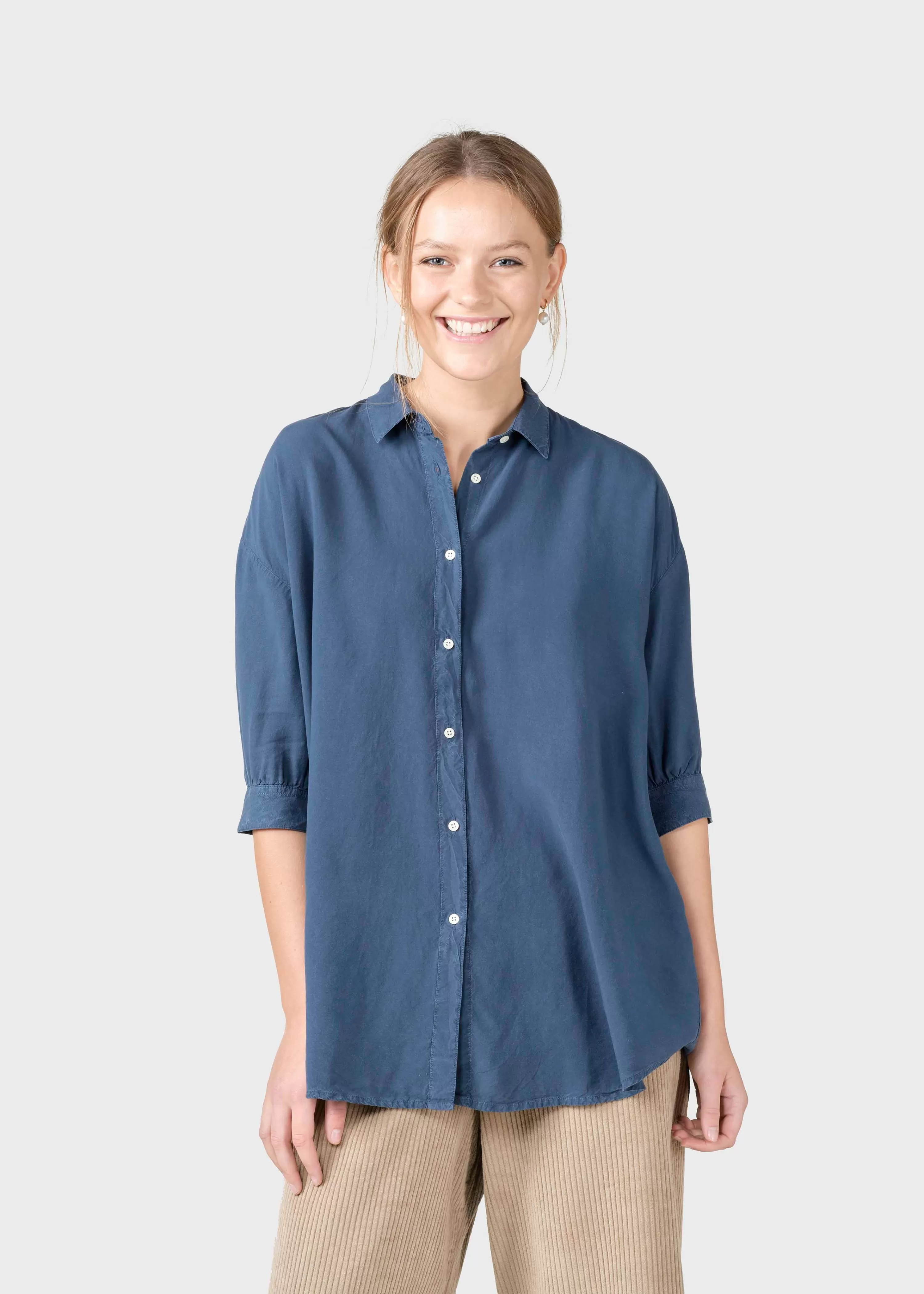 Klitmoller Collective Shirts*Oline shirt - Deep blue