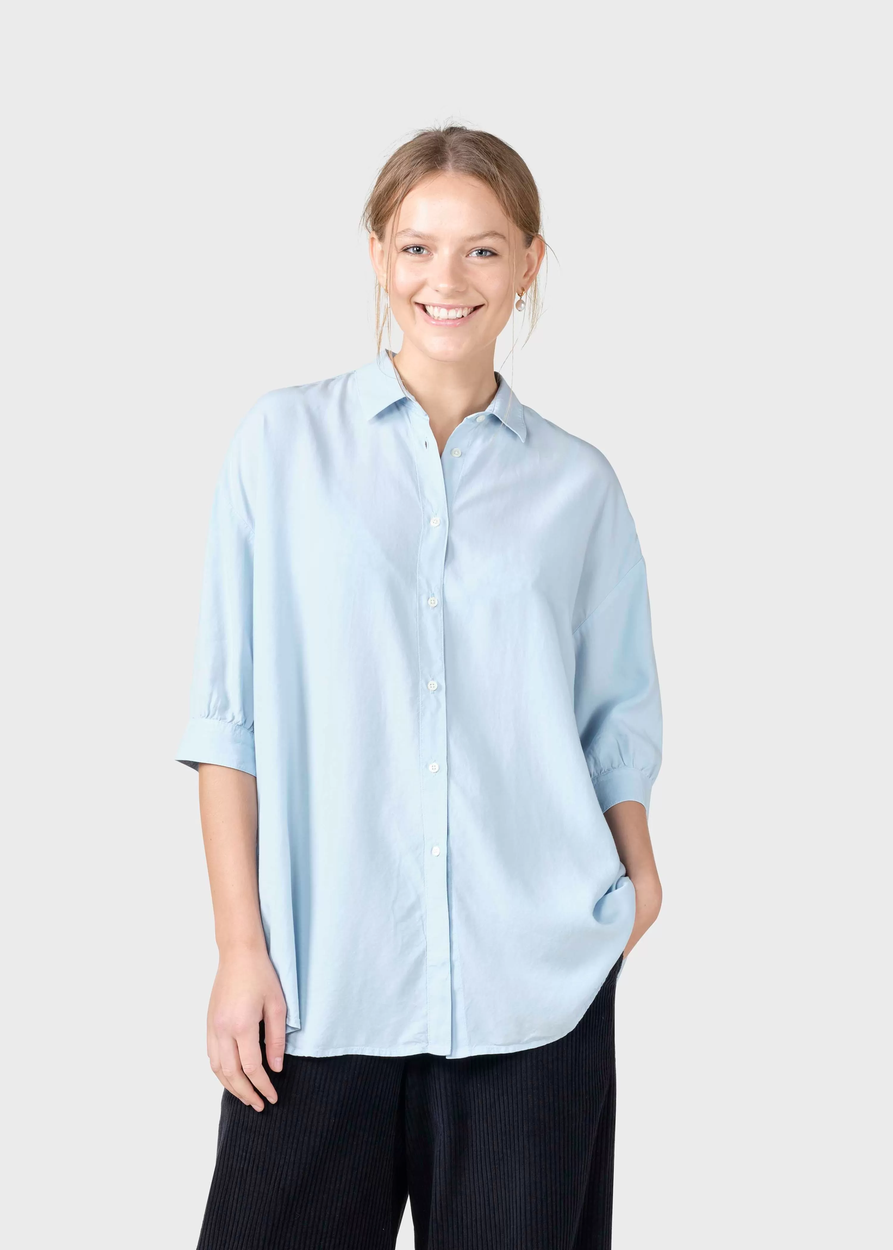 Klitmoller Collective Shirts*Oline shirt - Light blue