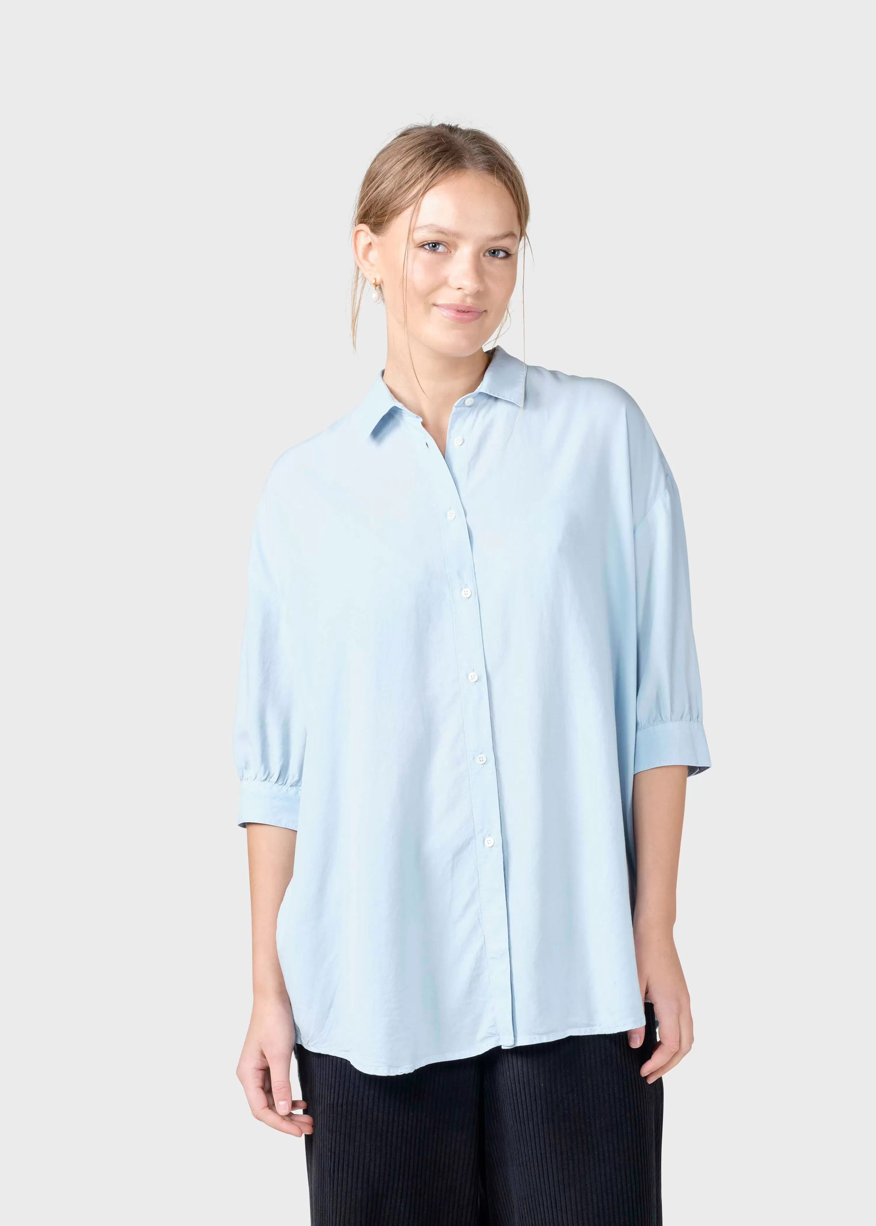 Klitmoller Collective Shirts*Oline shirt - Light blue