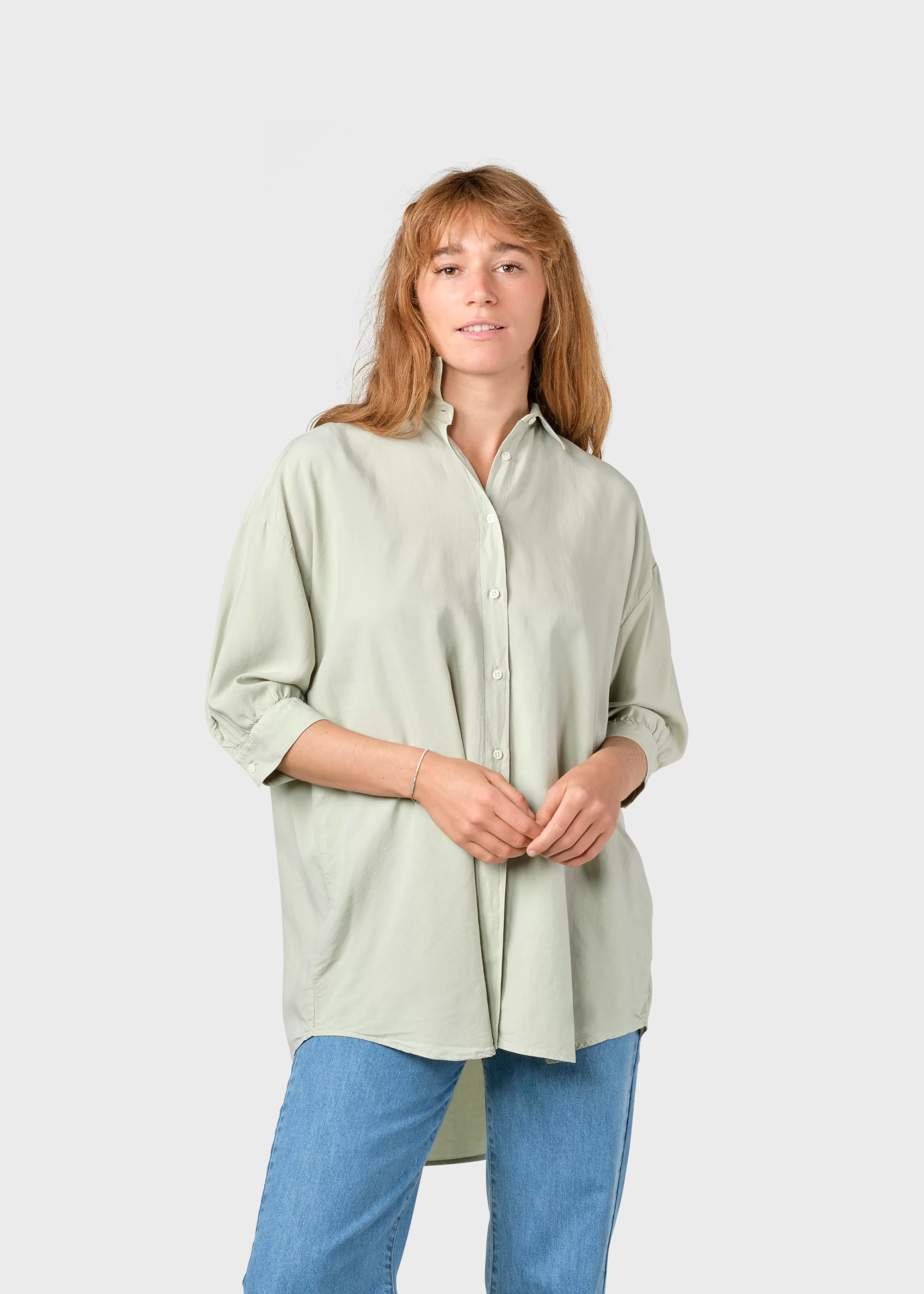 Klitmoller Collective Shirts*Oline shirt - Sage