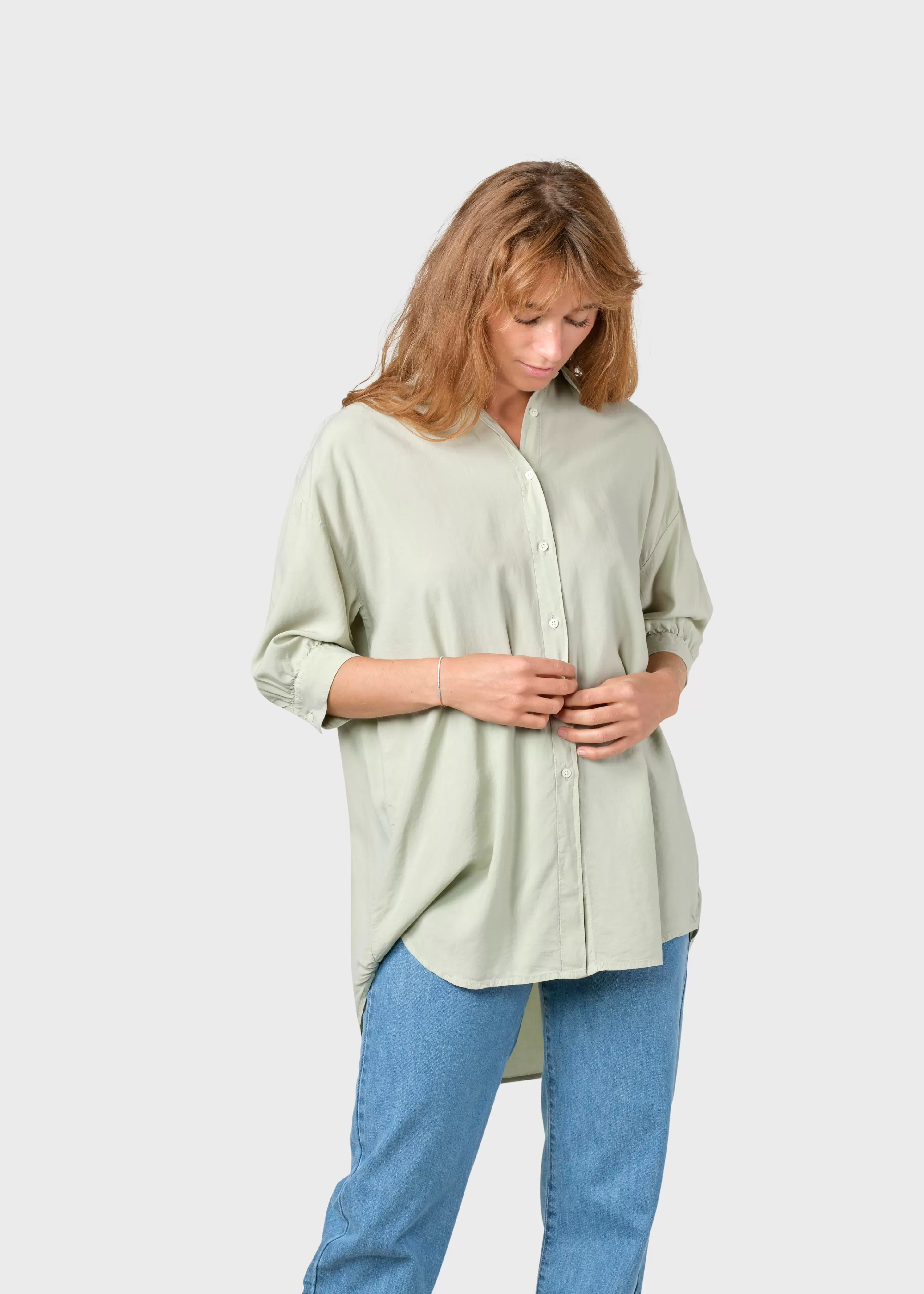 Klitmoller Collective Shirts*Oline shirt - Sage