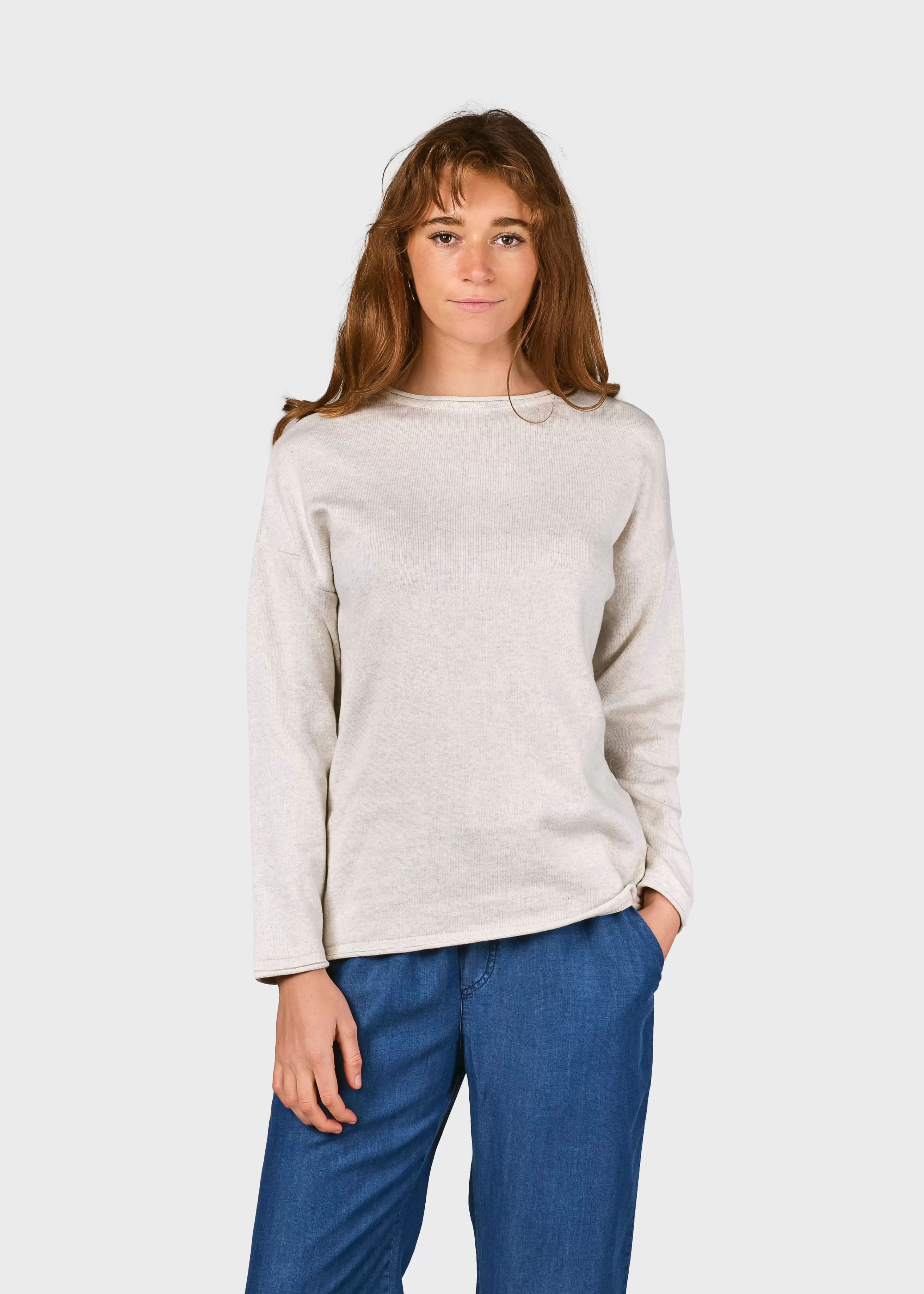 Klitmoller Collective Knitwear | Organic Cotton*Patricia knit - Cream melange