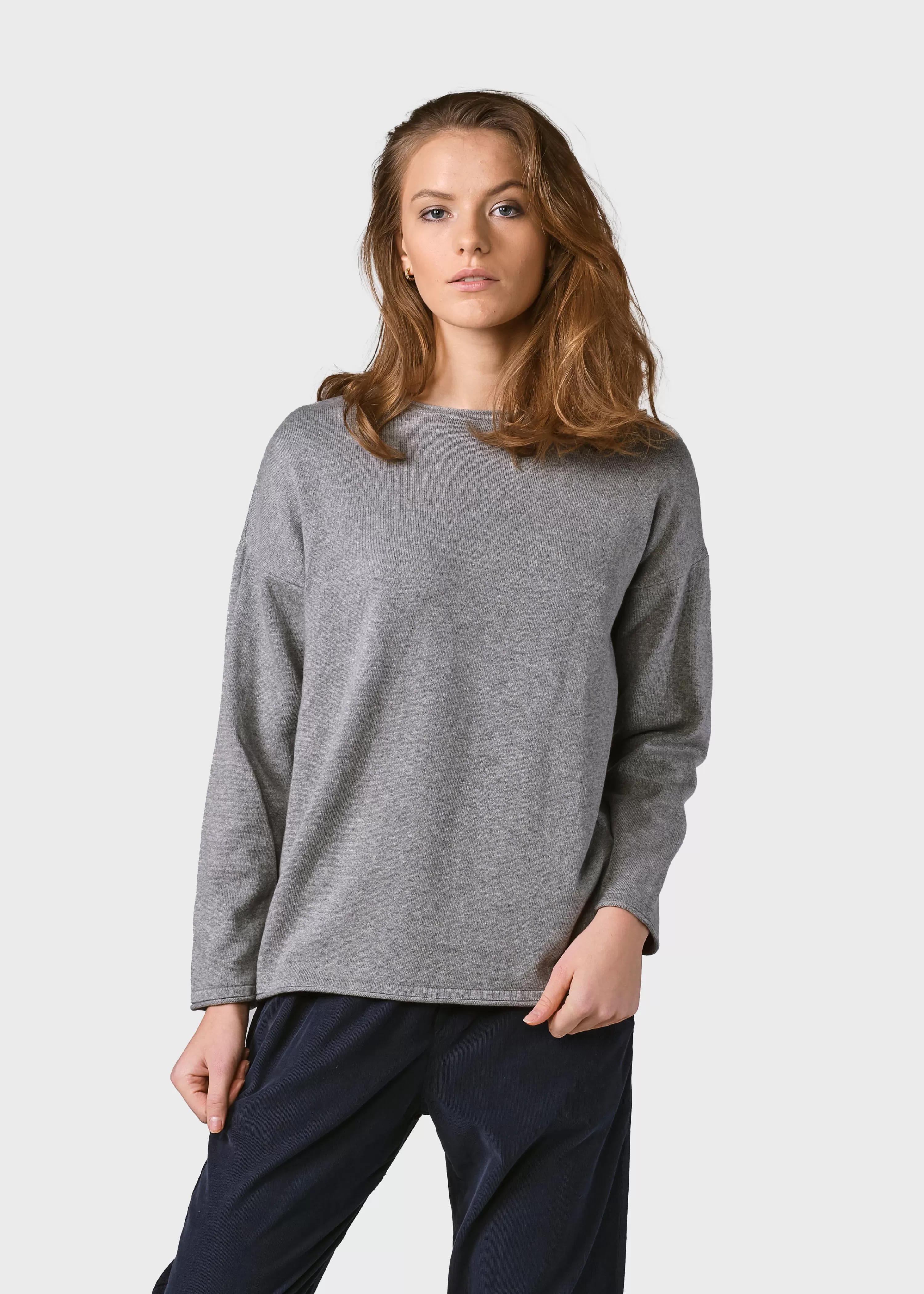 Klitmoller Collective Knitwear | Organic Cotton*Patricia knit - Light grey