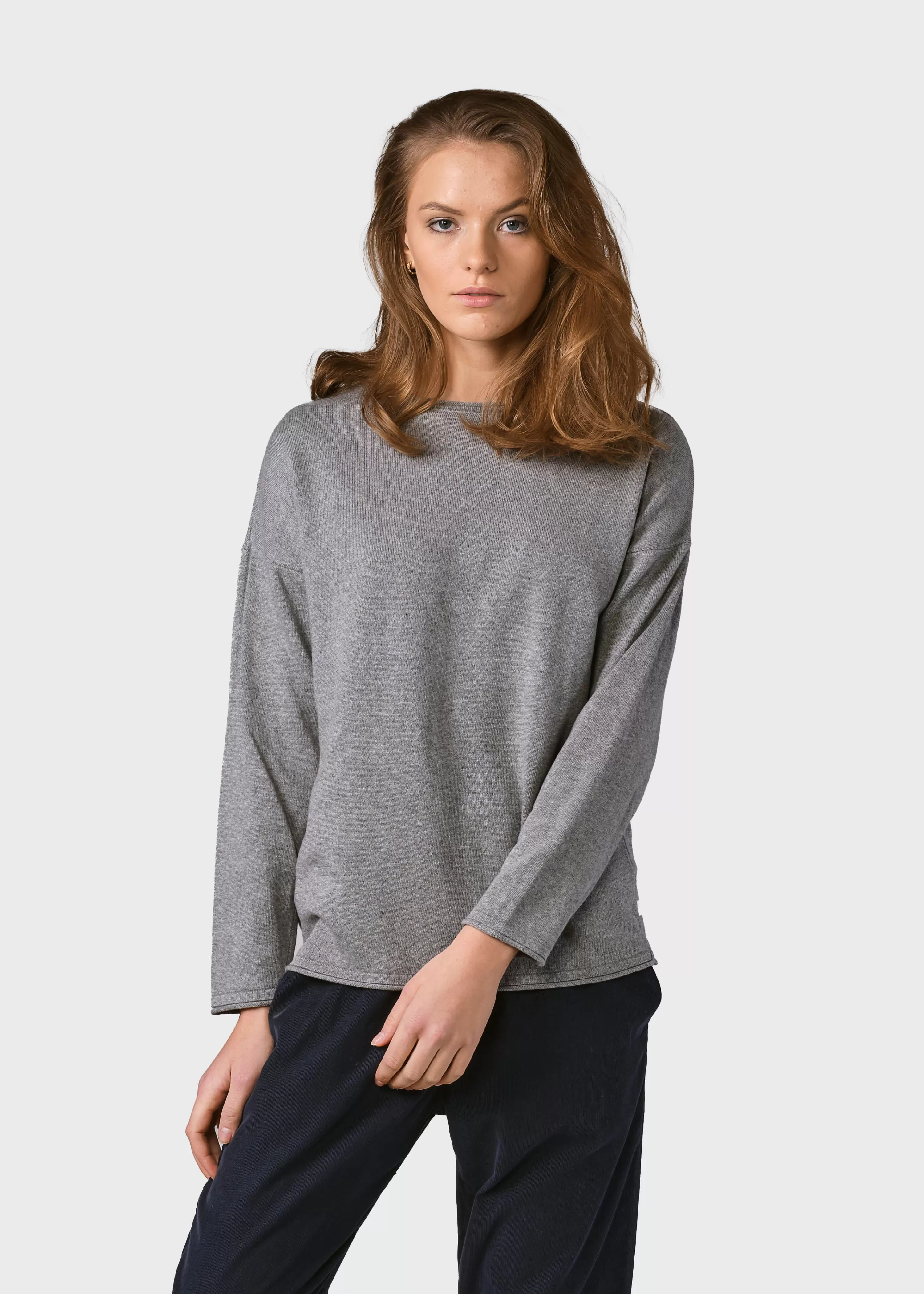 Klitmoller Collective Knitwear | Organic Cotton*Patricia knit - Light grey