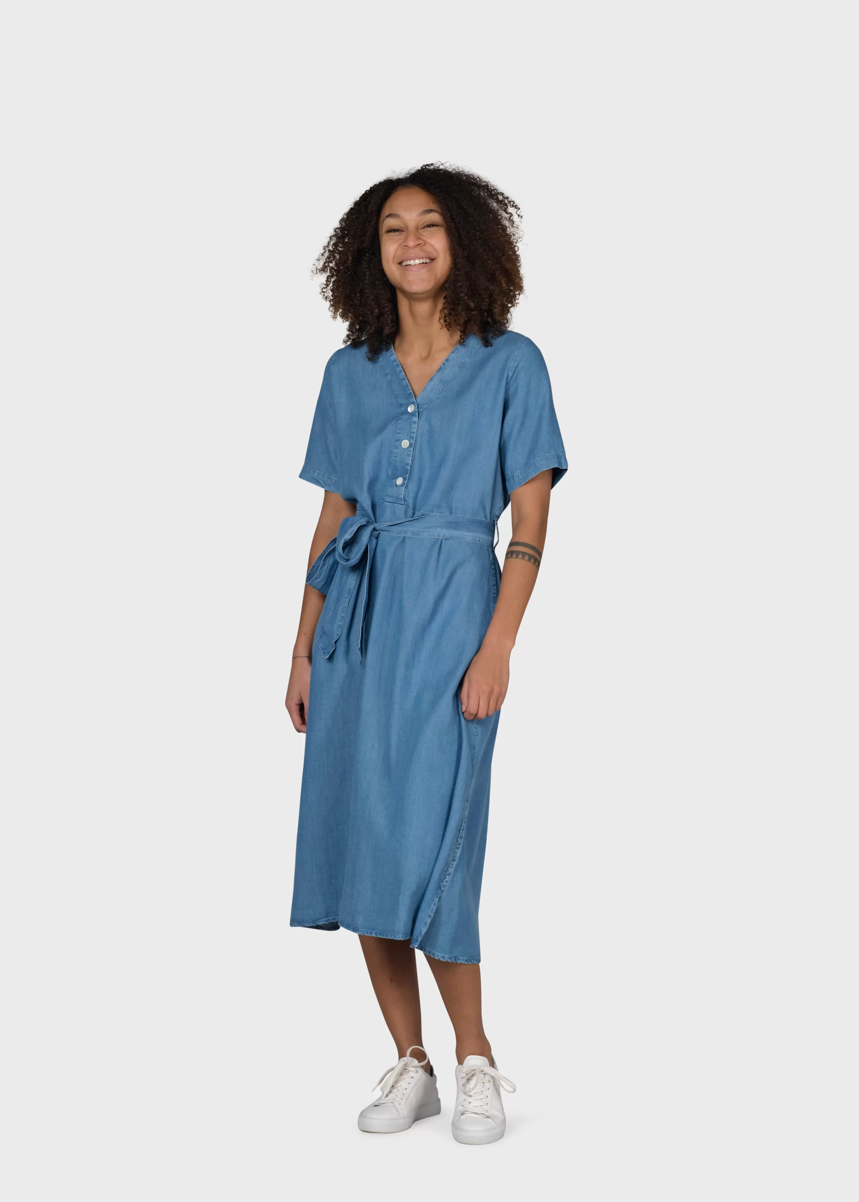 Klitmoller Collective Dresses*Pernille dress - Light blue chambrey