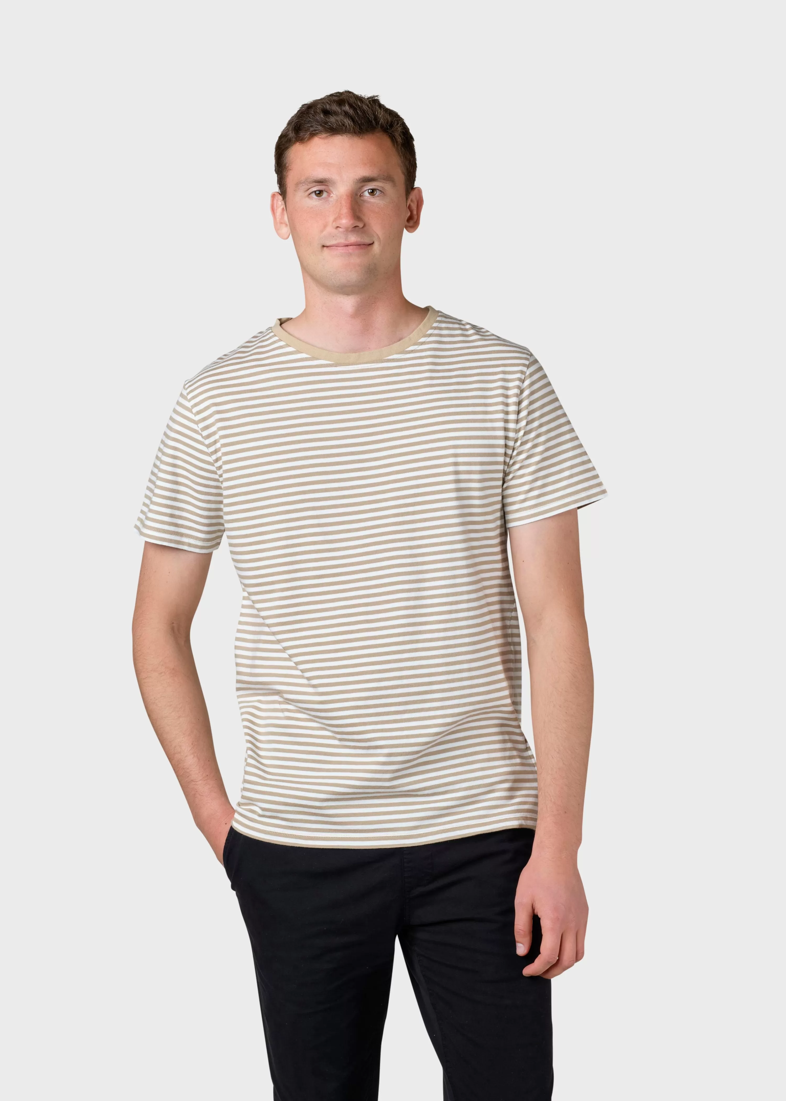 Klitmoller Collective T-shirts*Piet tee - Cream/sand