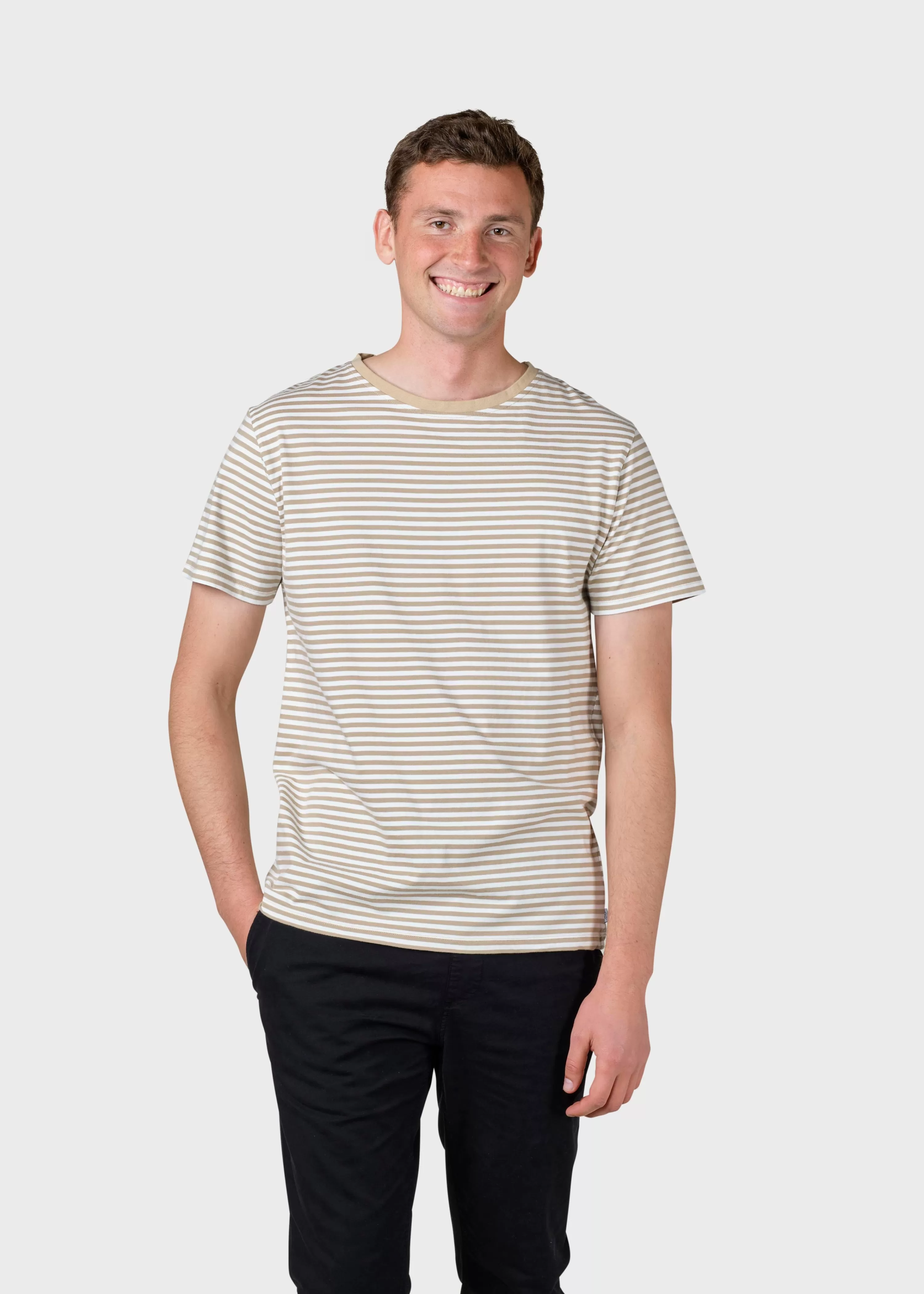 Klitmoller Collective T-shirts*Piet tee - Cream/sand