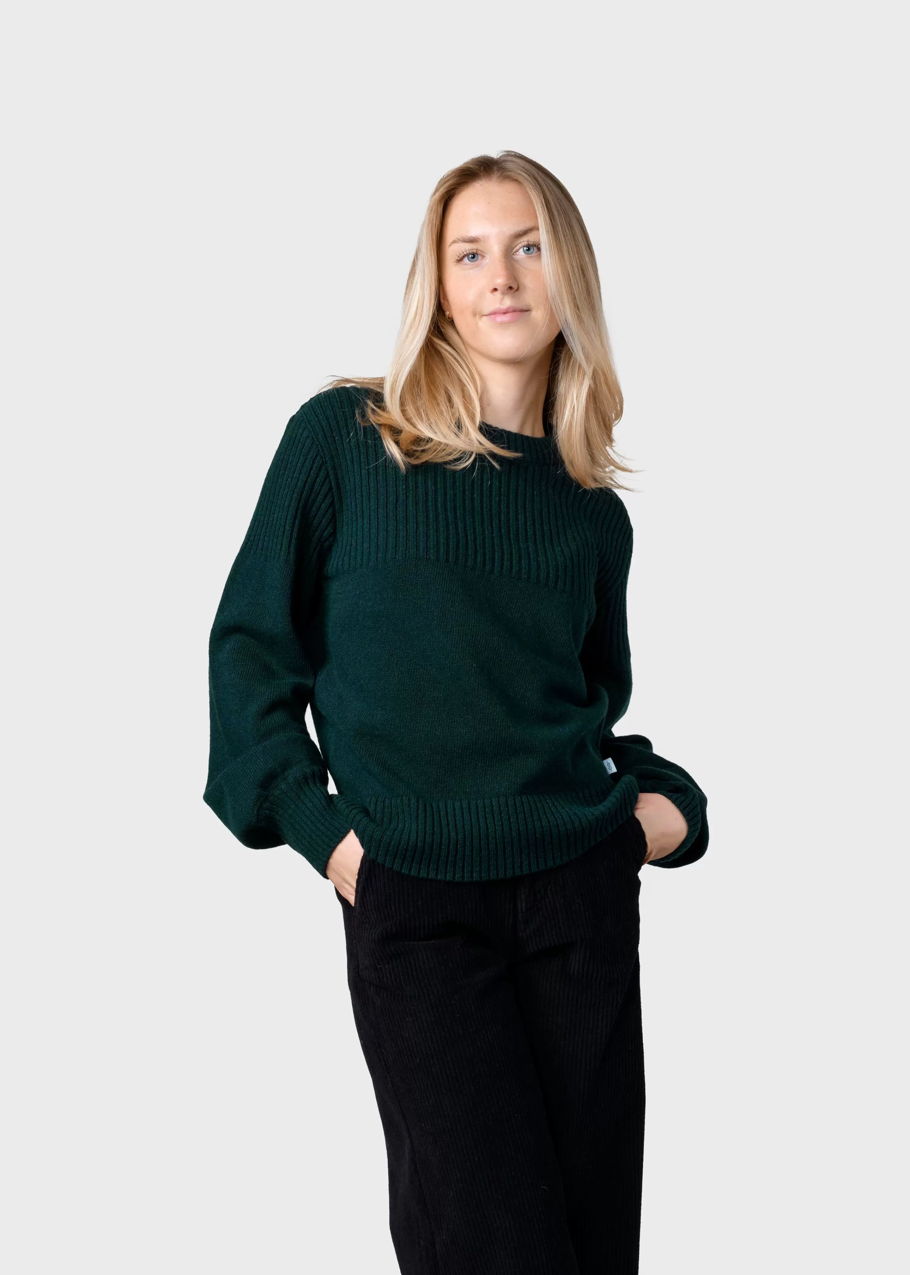 Klitmoller Collective Knitwear | Brushed Merino wool*Rachel knit - Moss Green