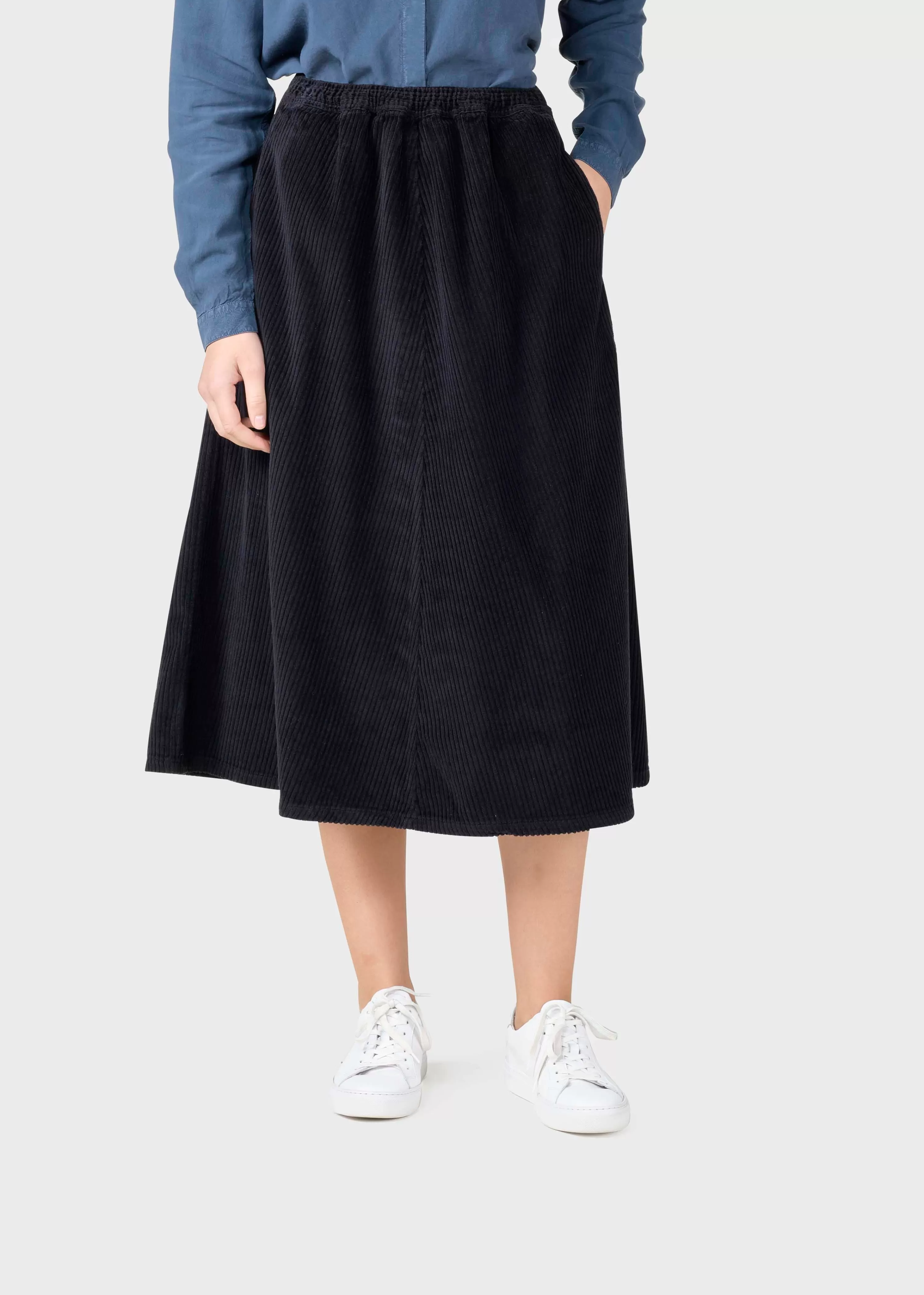 Klitmoller Collective Skirts*Ramona cord skirt - Black