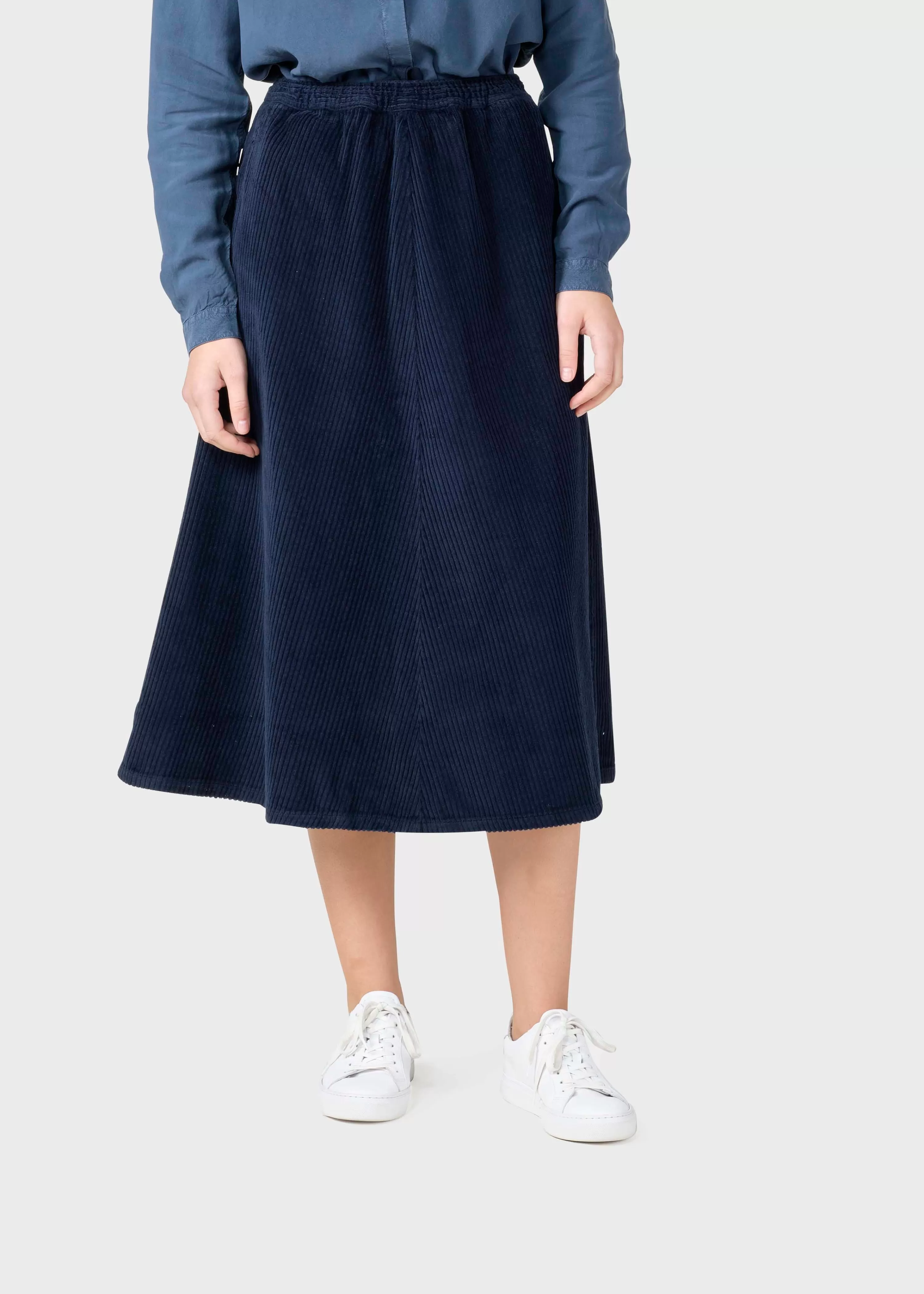 Klitmoller Collective Skirts*Ramona cord skirt - Navy