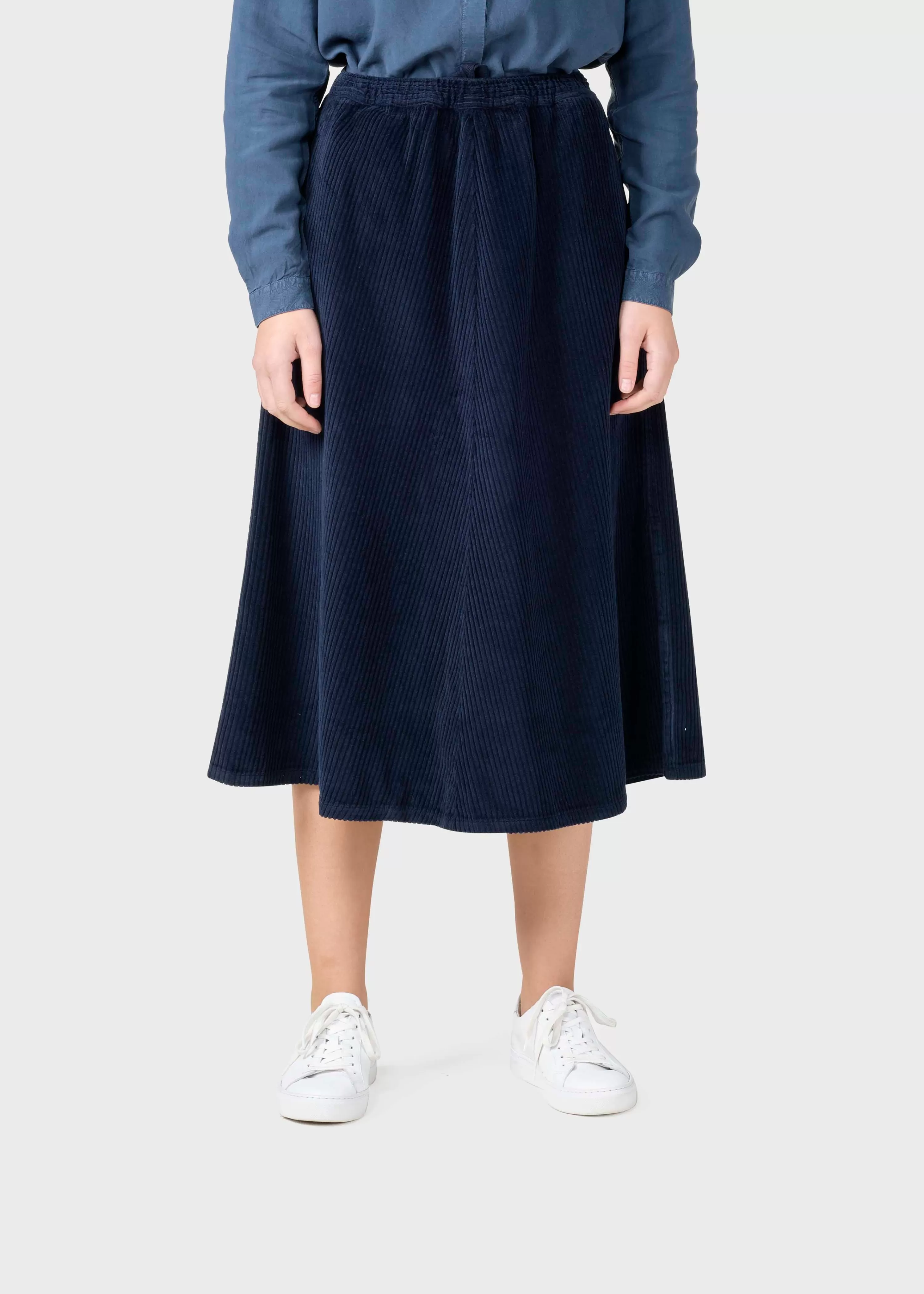 Klitmoller Collective Skirts*Ramona cord skirt - Navy