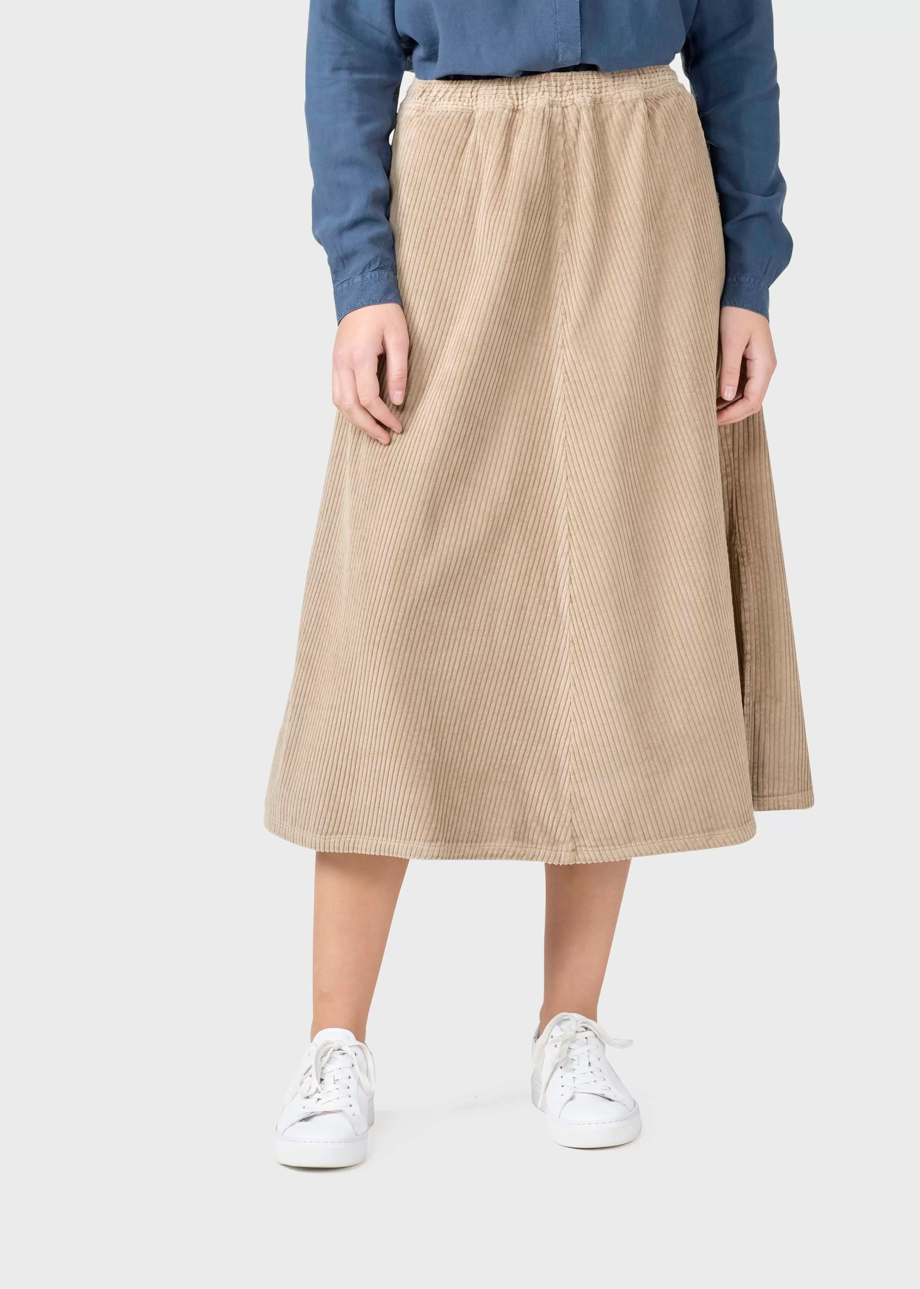 Klitmoller Collective Skirts*Ramona cord skirt - Sand