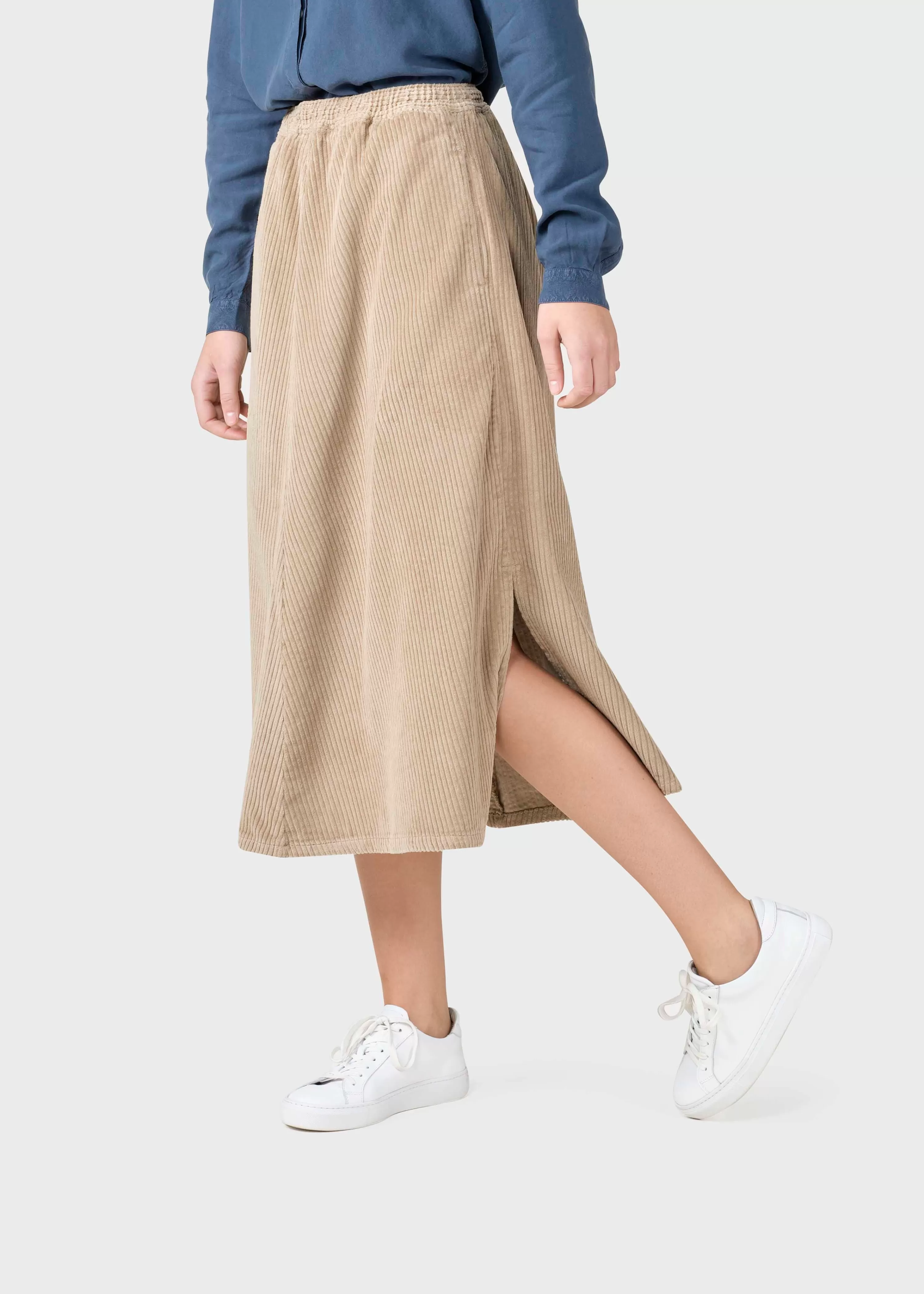 Klitmoller Collective Skirts*Ramona cord skirt - Sand