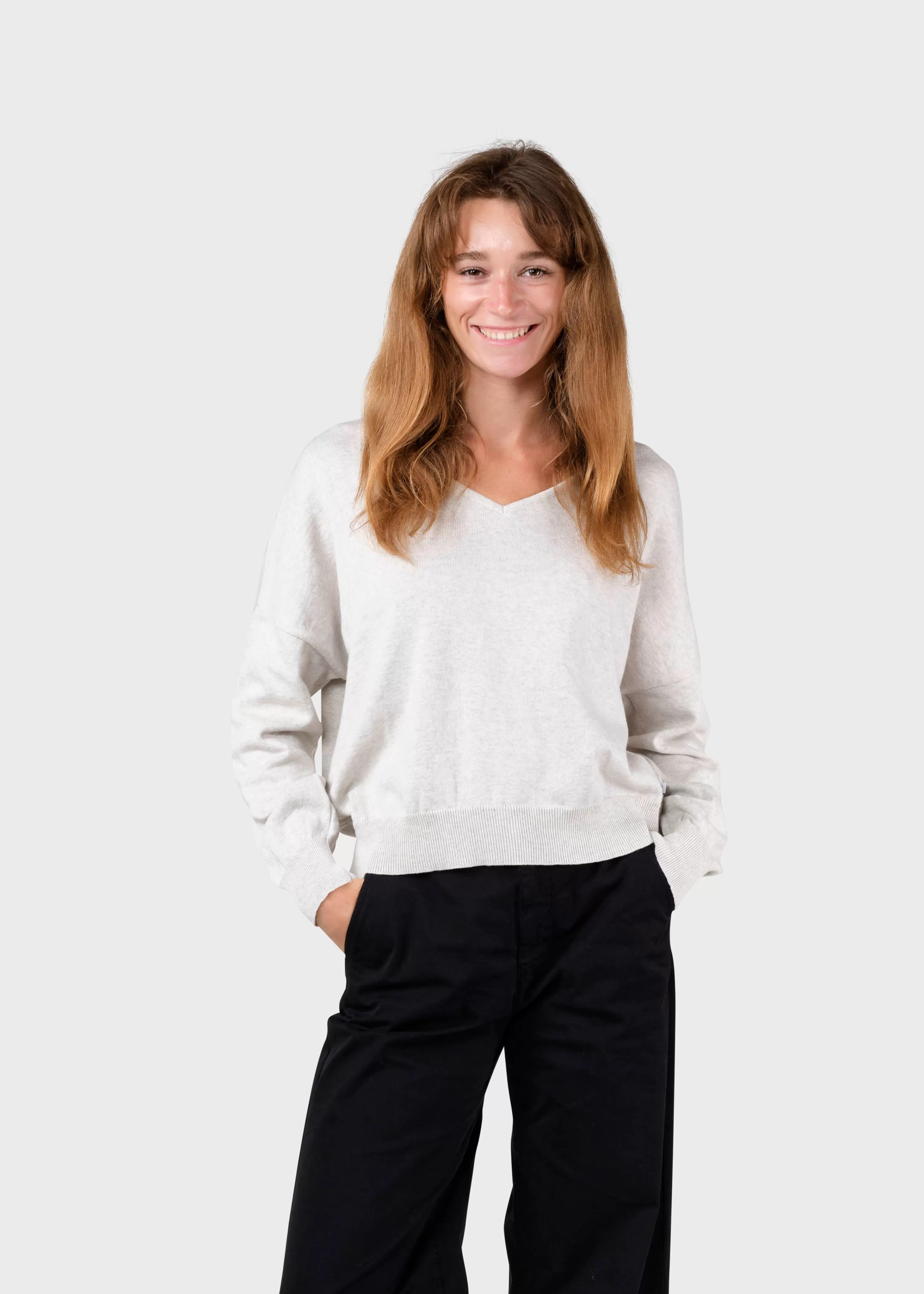 Klitmoller Collective Knitwear | Organic Cotton*Randi knit - Cream melange