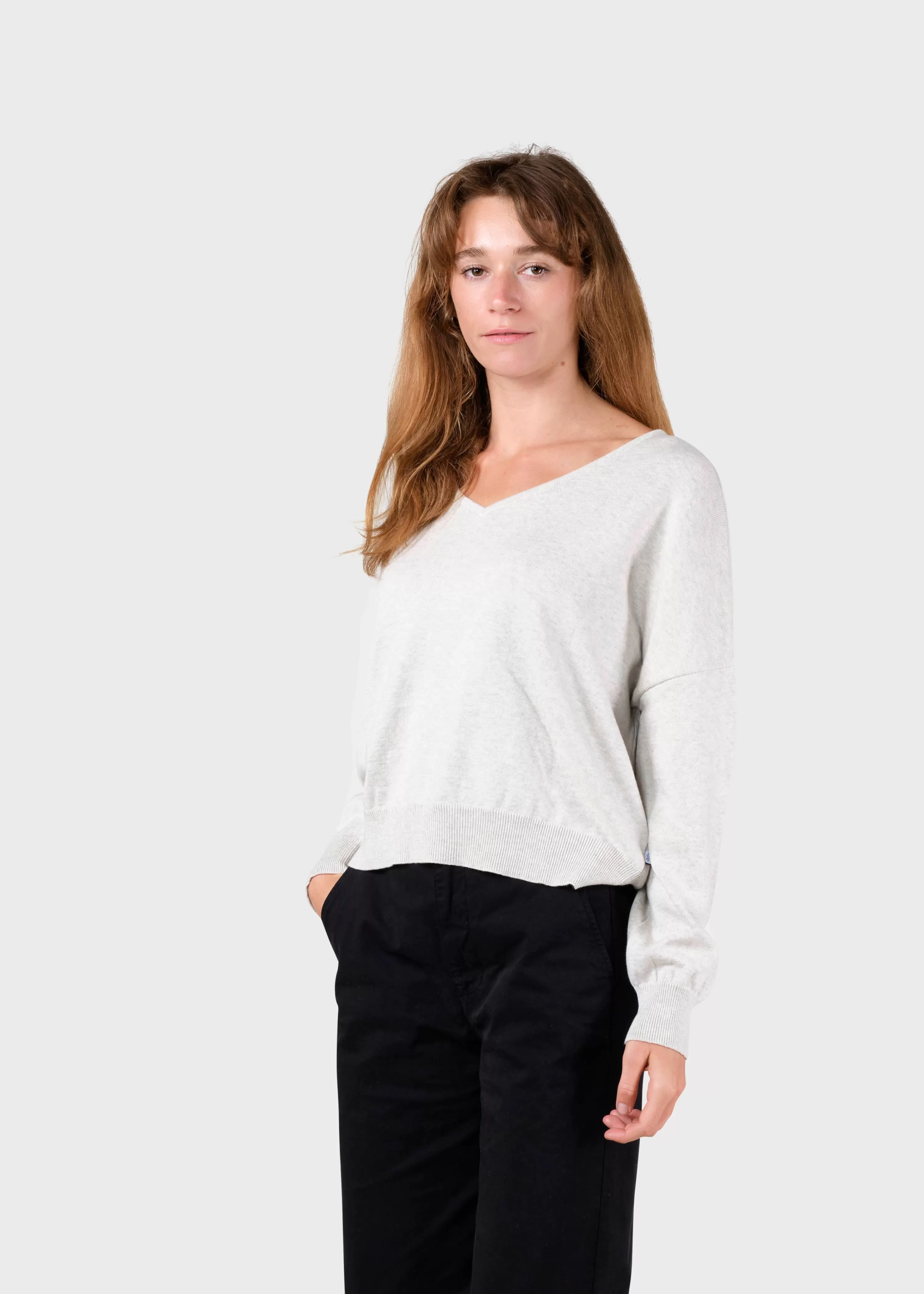 Klitmoller Collective Knitwear | Organic Cotton*Randi knit - Cream melange