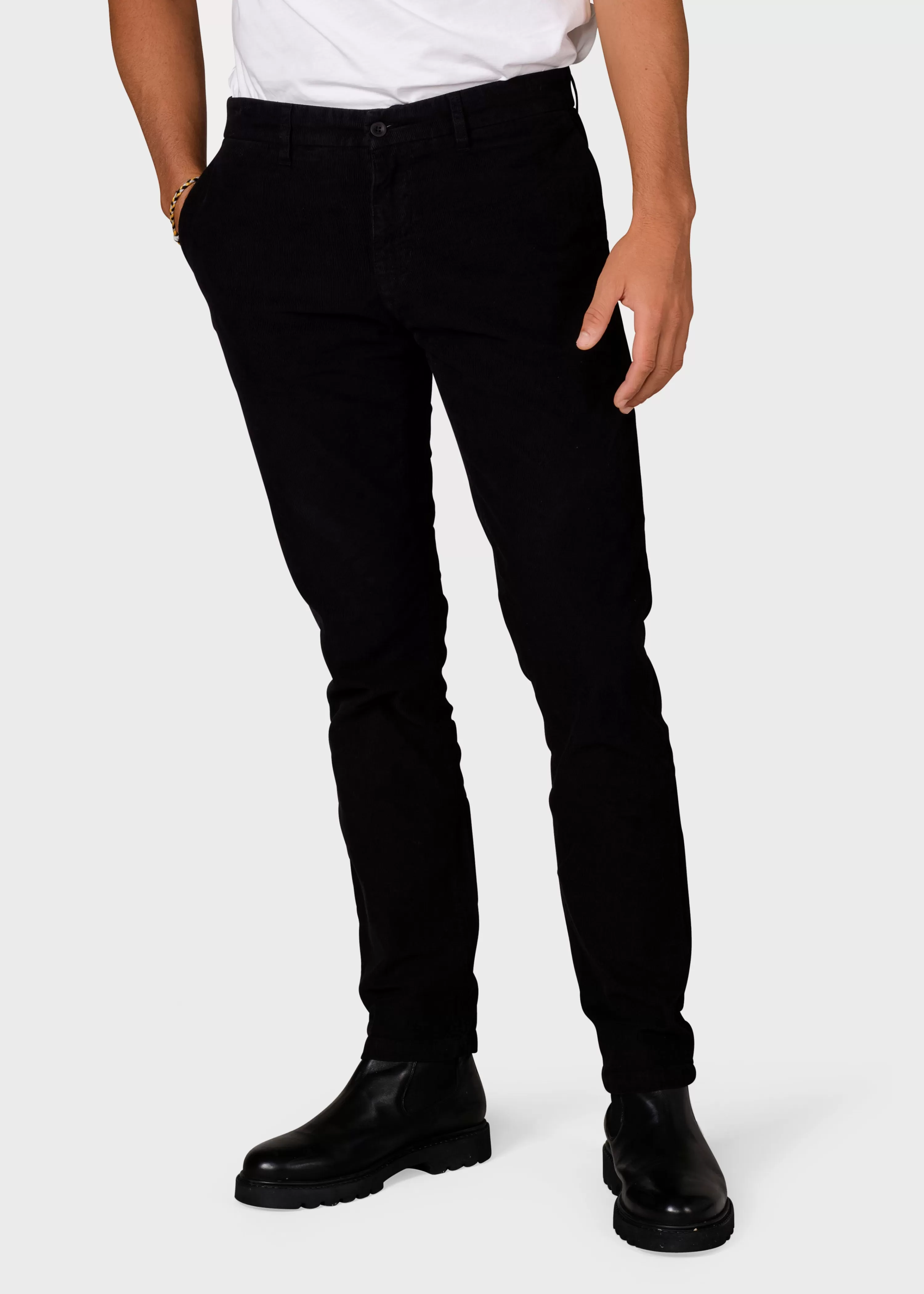 Klitmoller Collective Pants*Ras corduroy chino - Black