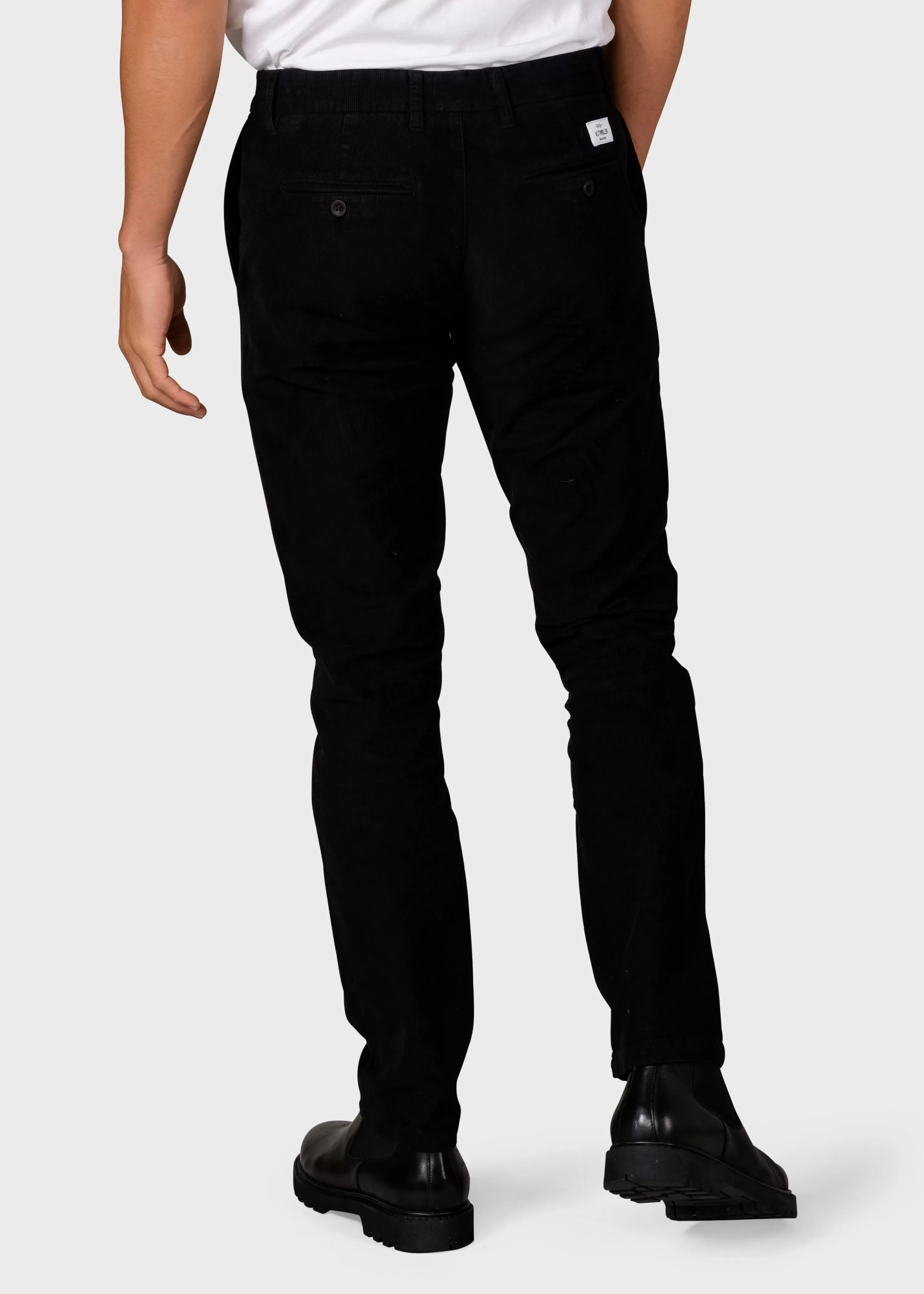 Klitmoller Collective Pants*Ras corduroy chino - Black