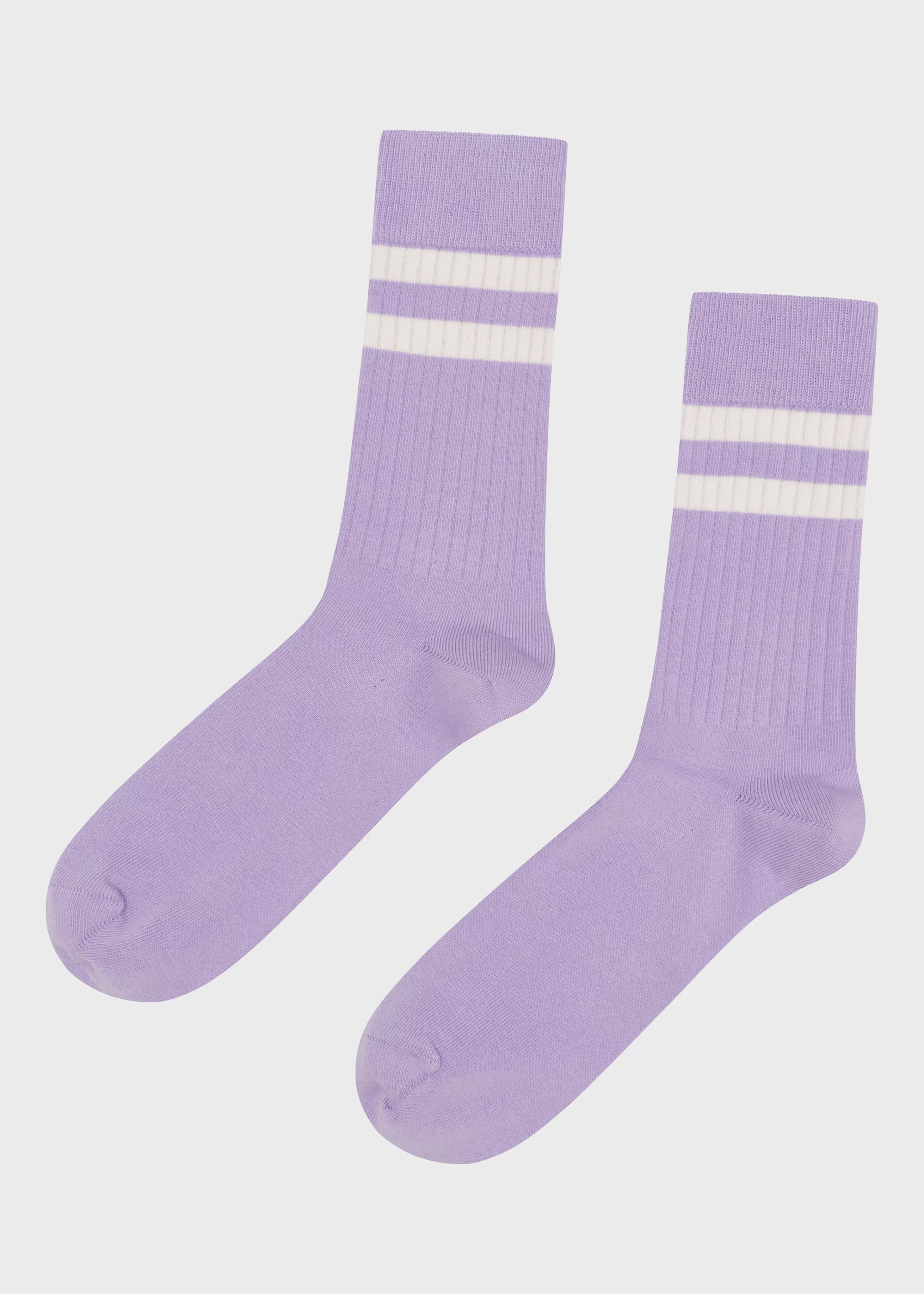 Klitmoller Collective Socks*Retro cotton sock - Lilac/cream