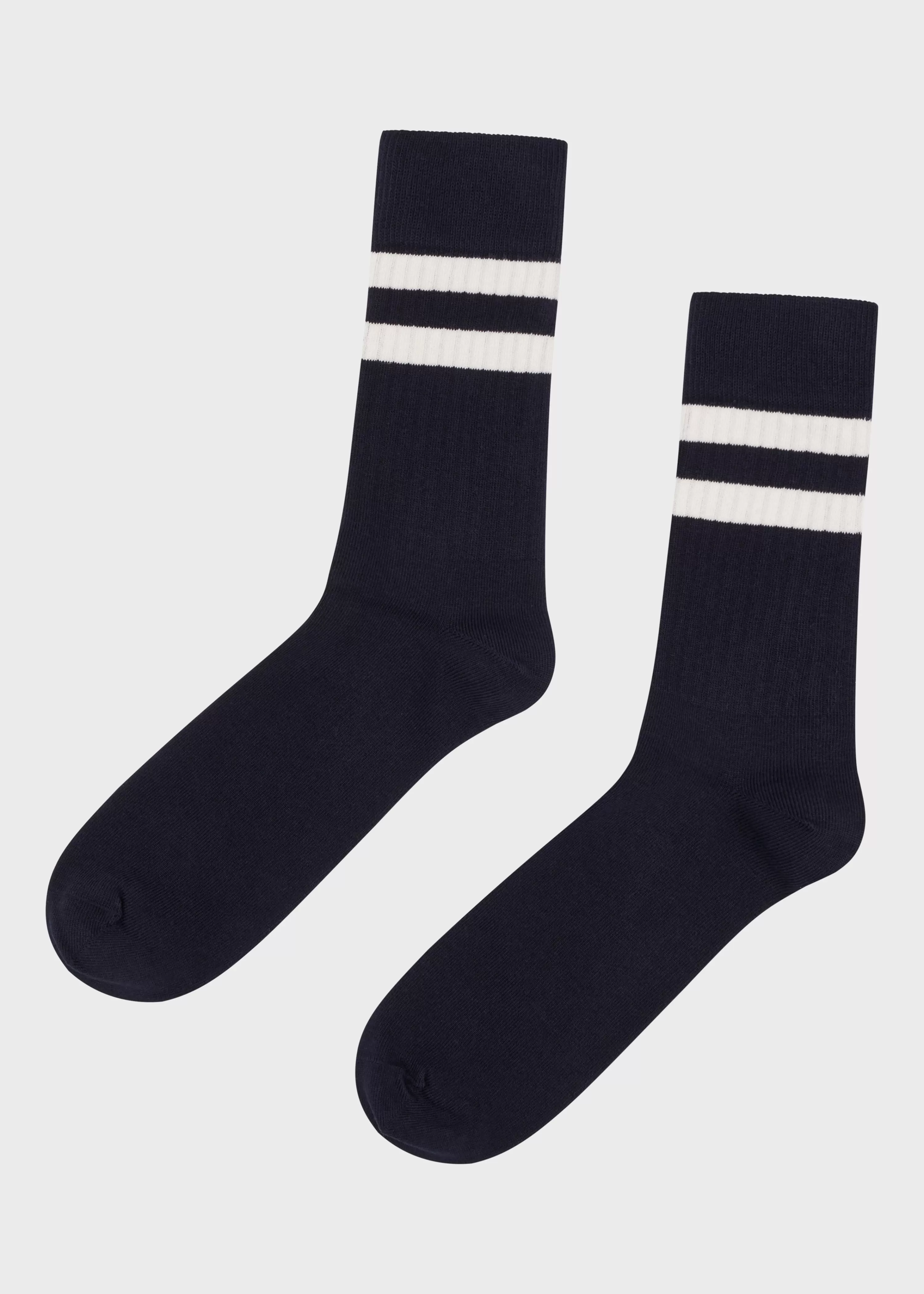 Klitmoller Collective Socks*Retro cotton sock - Navy/cream