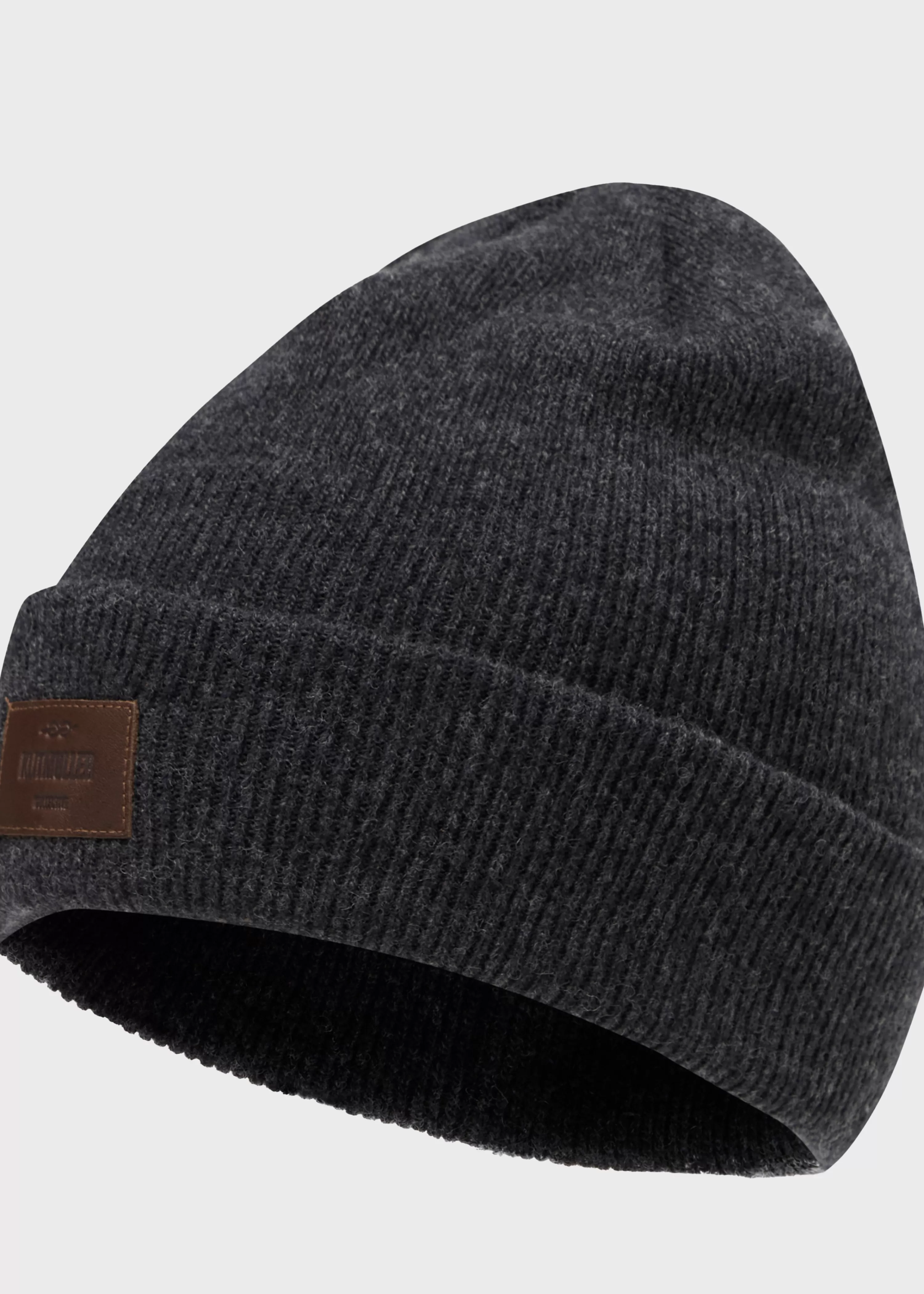 Klitmoller Collective Beanies*Rib beanie - Anthracite