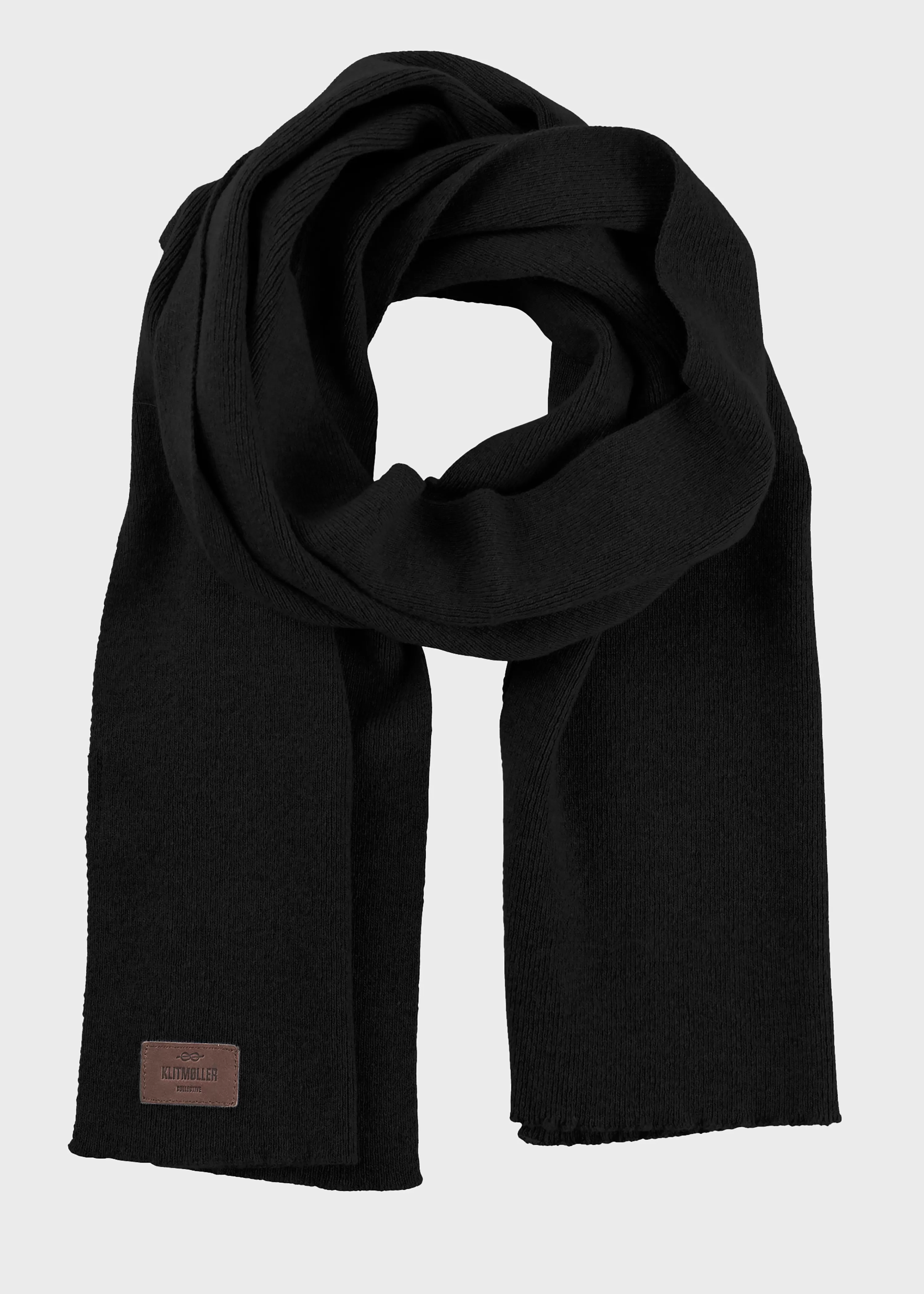 Klitmoller Collective Scarfs*Rib scarf - Black