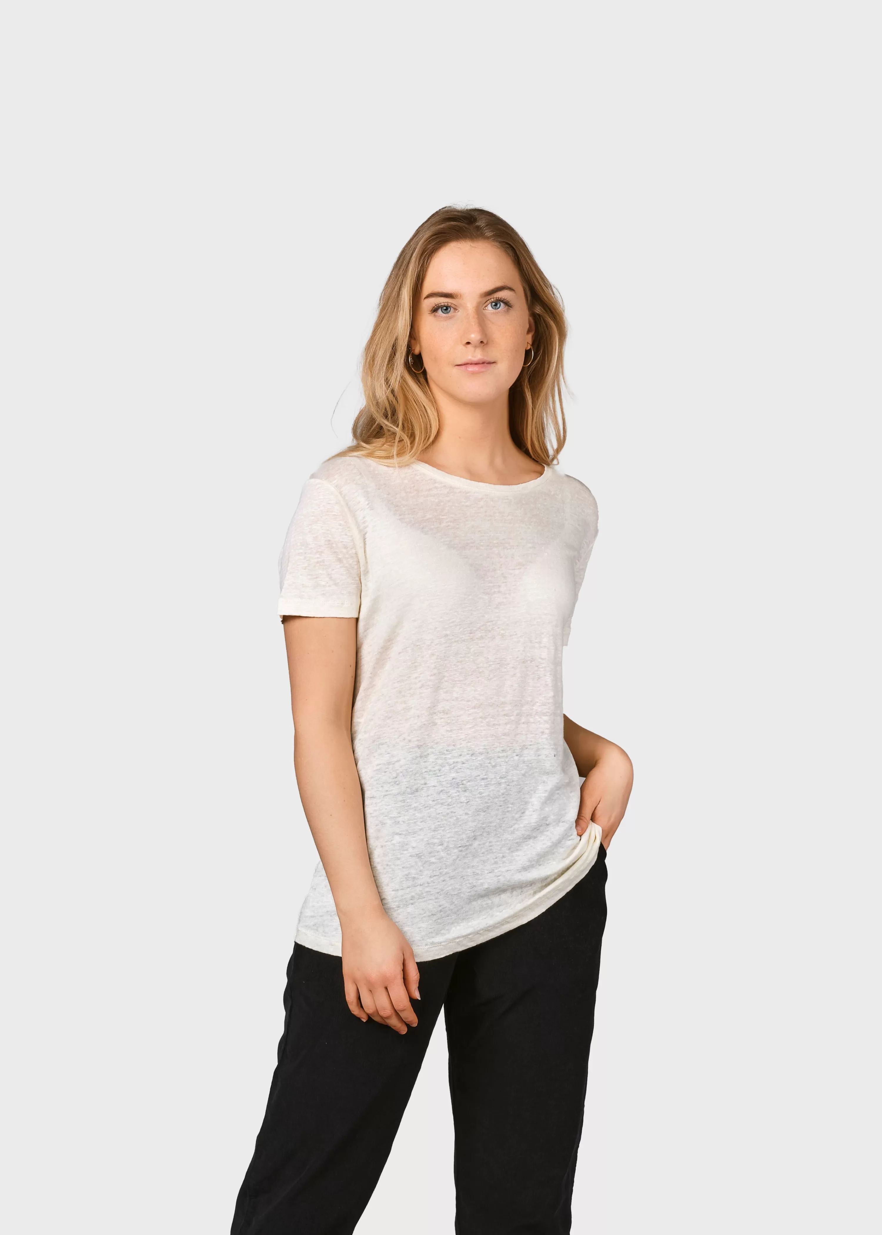 Klitmoller Collective Tees & Tops*Rikke linen tee - Cream