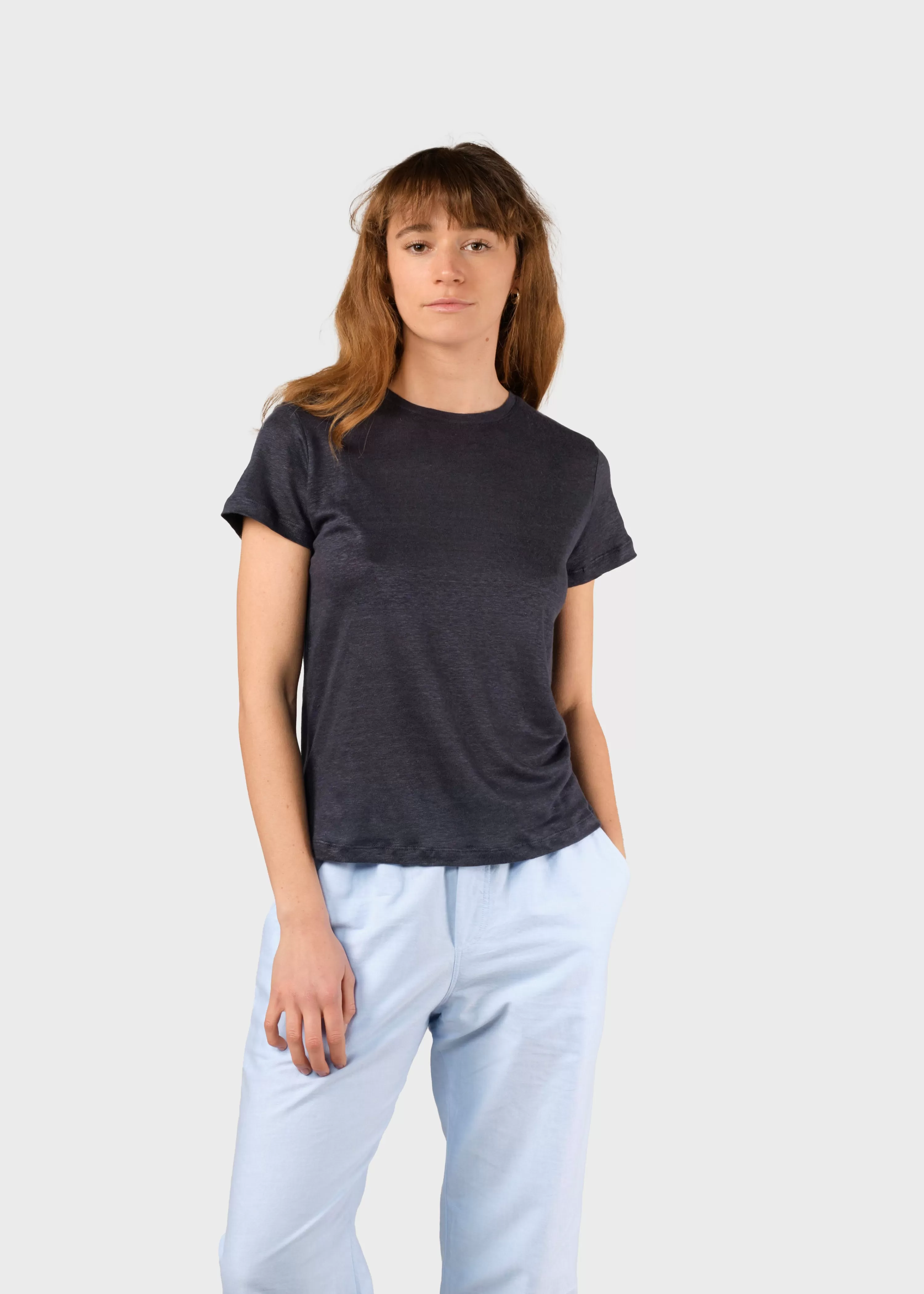 Klitmoller Collective Tees & Tops*Rikke linen tee - Navy